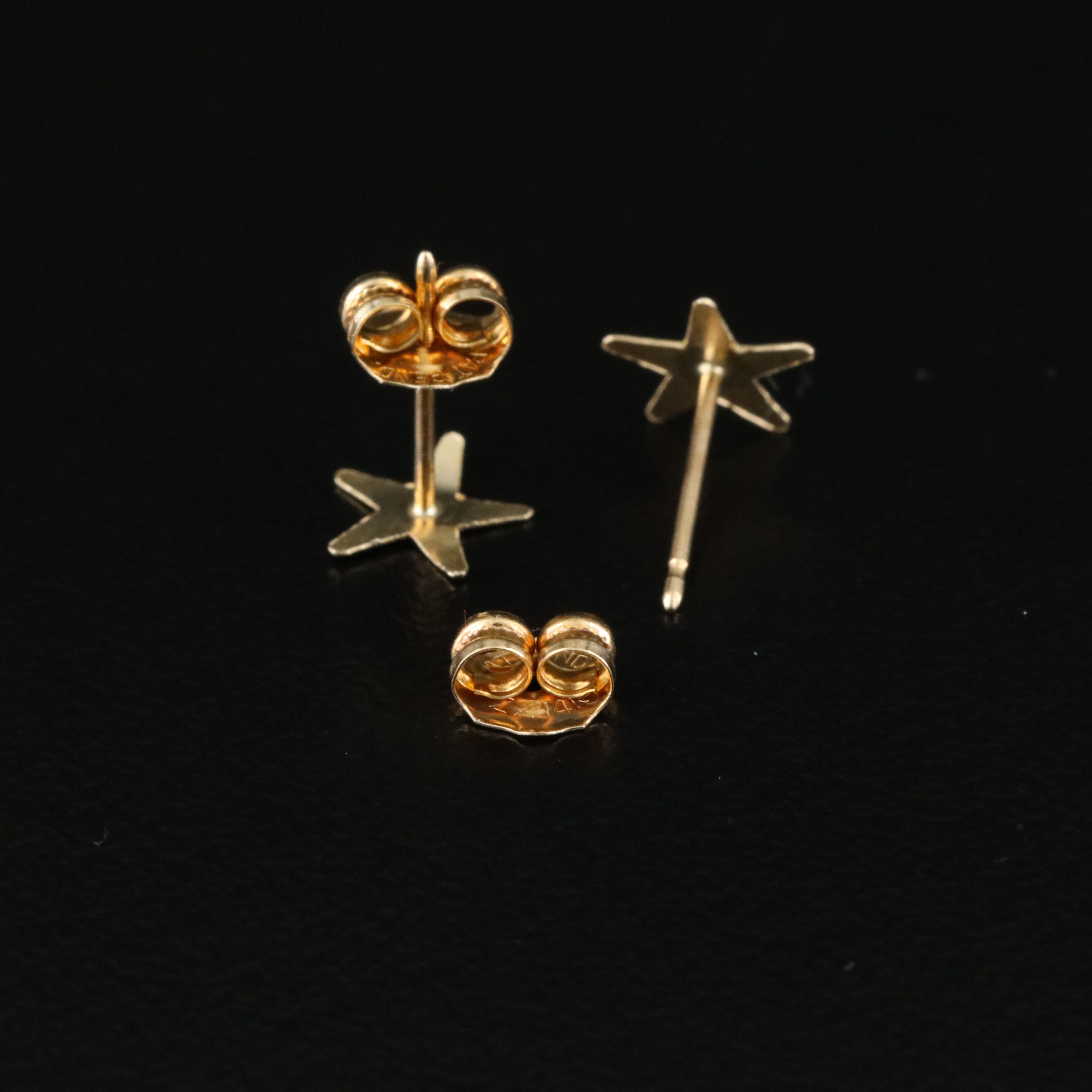 14K Star Stud Earrings