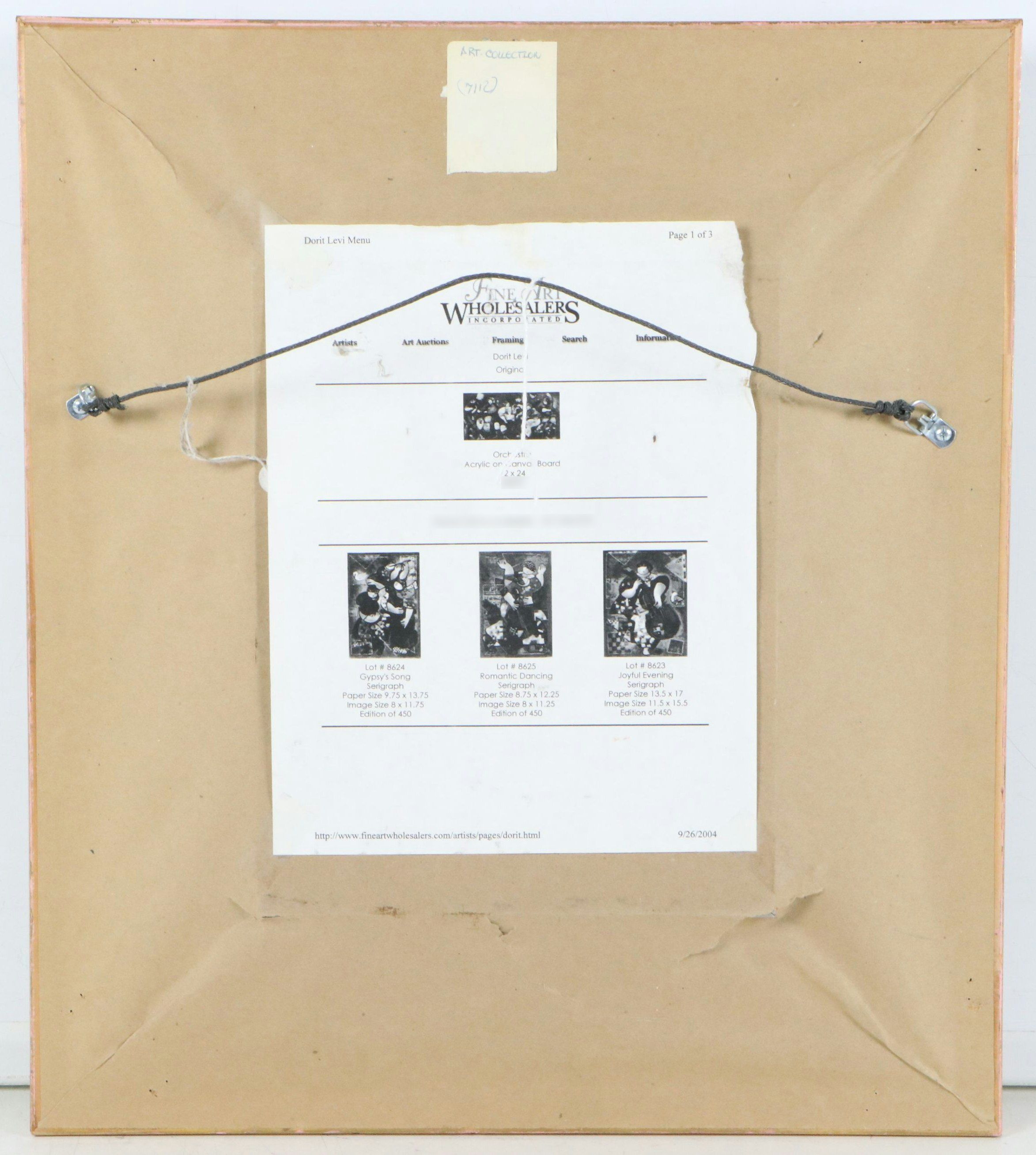 Dorit Levi Serigraph "Solo Saxophonist," Late 20th to 21st Century