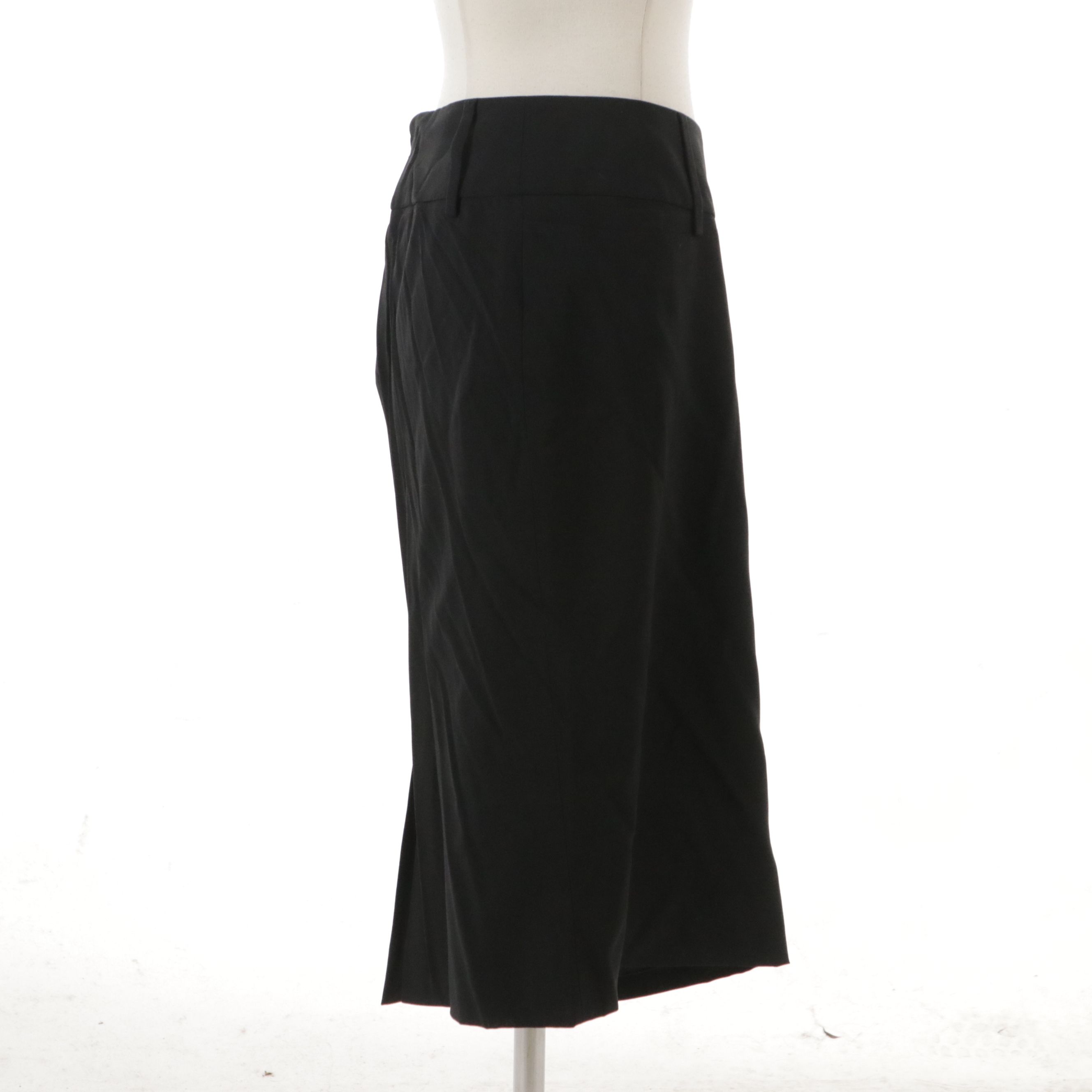 Dolce & Gabbana Black Wool Blend Skirt with Tag