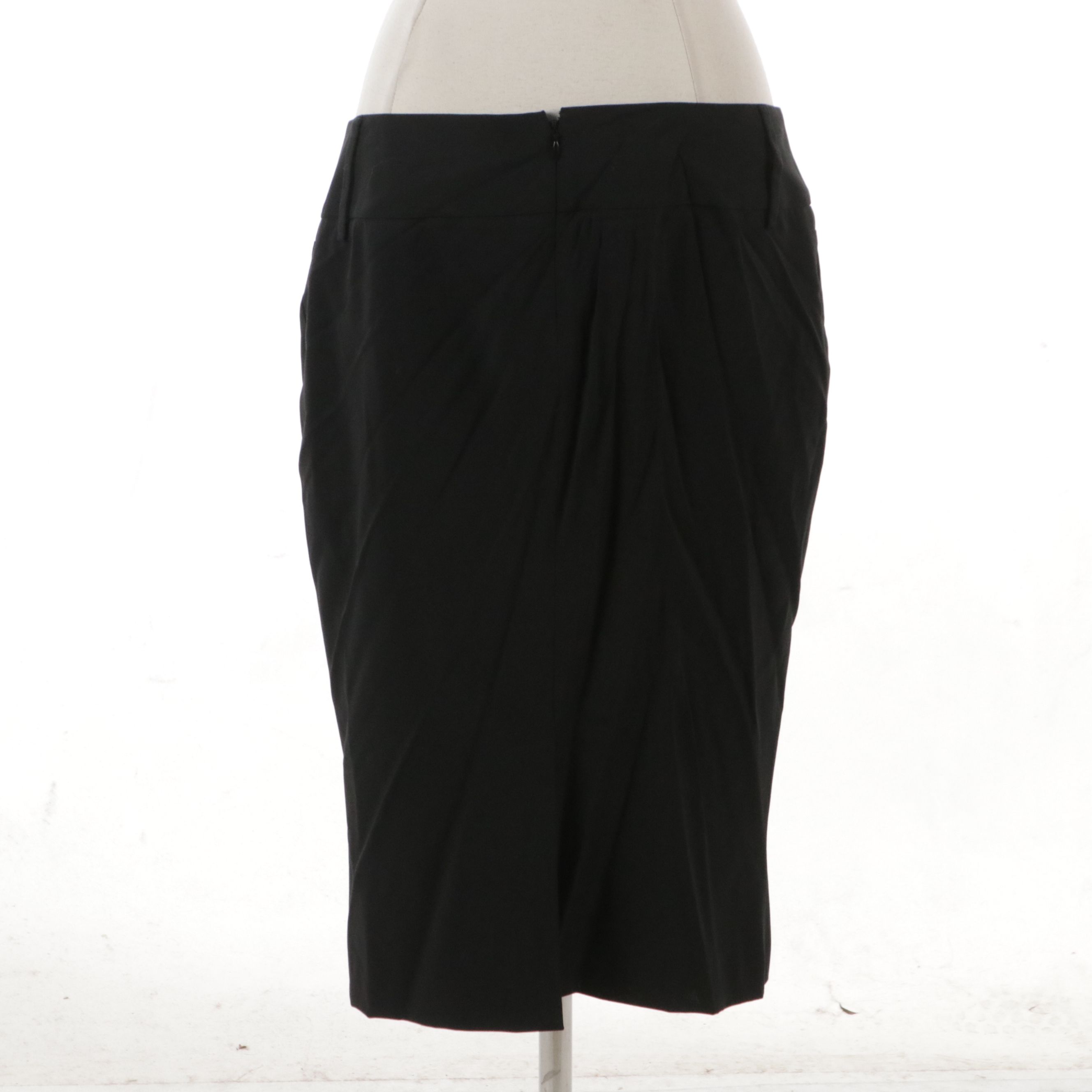 Dolce & Gabbana Black Wool Blend Skirt with Tag