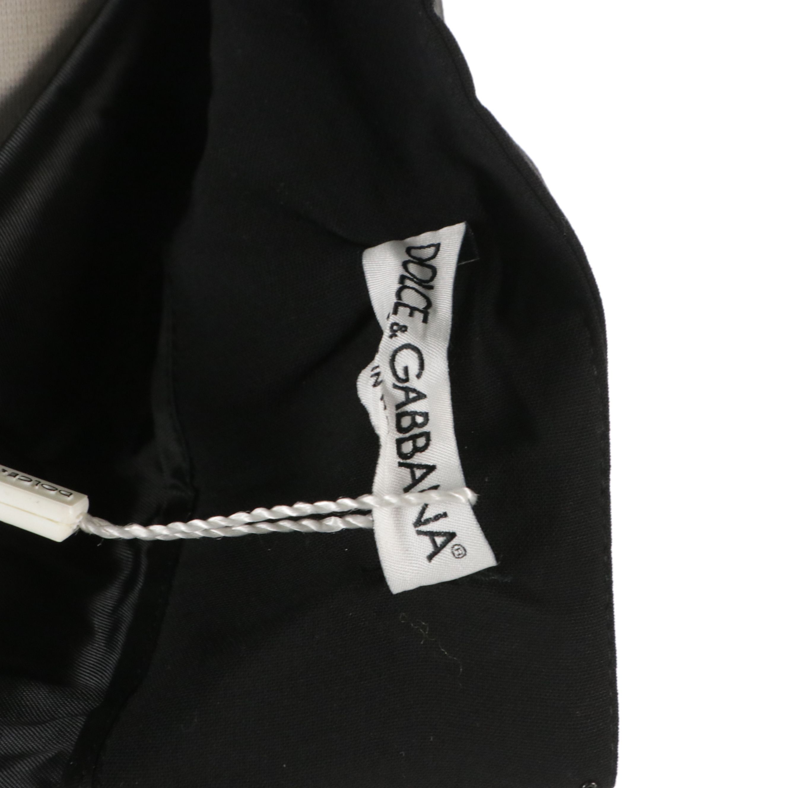 Dolce & Gabbana Black Wool Blend Skirt with Tag