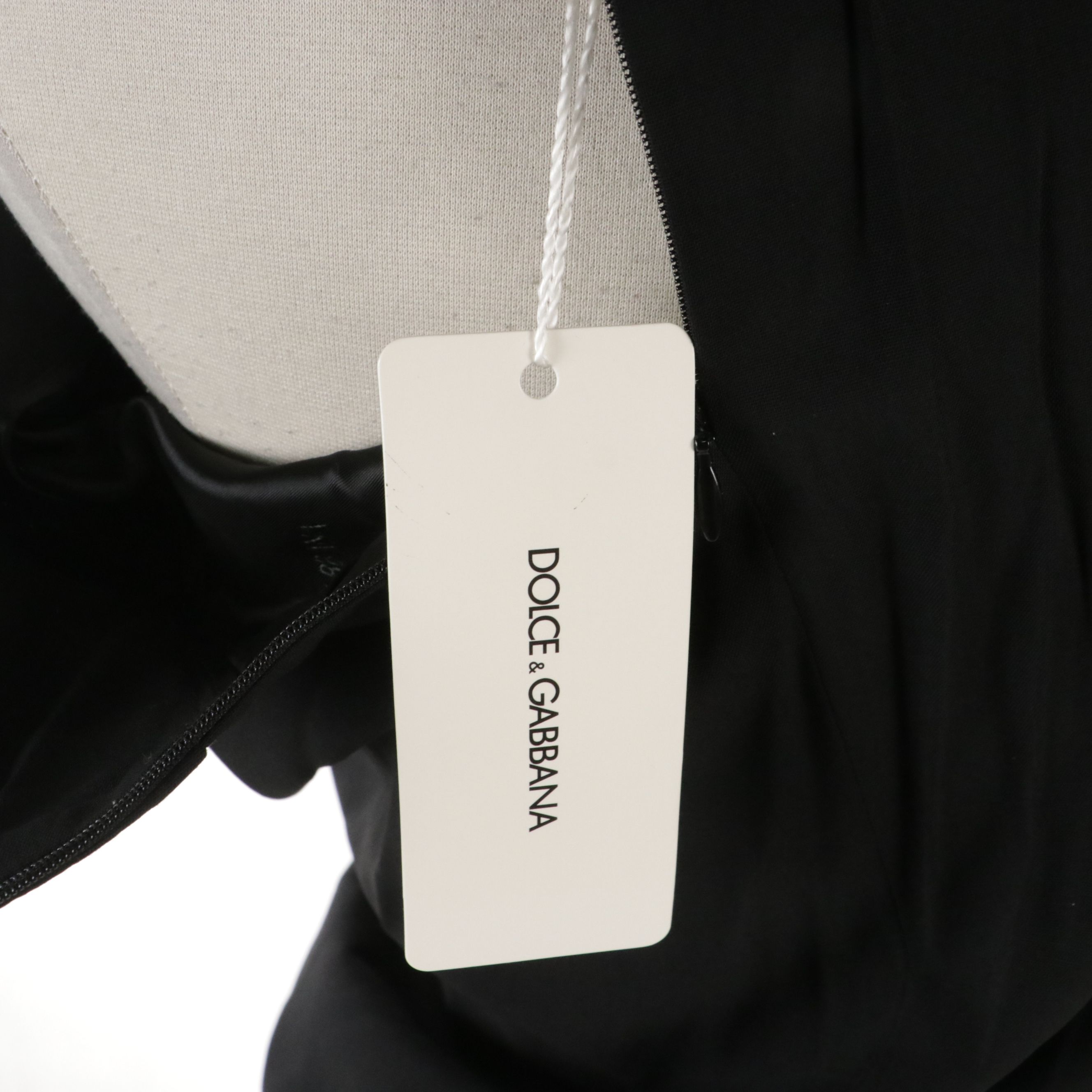 Dolce & Gabbana Black Wool Blend Skirt with Tag