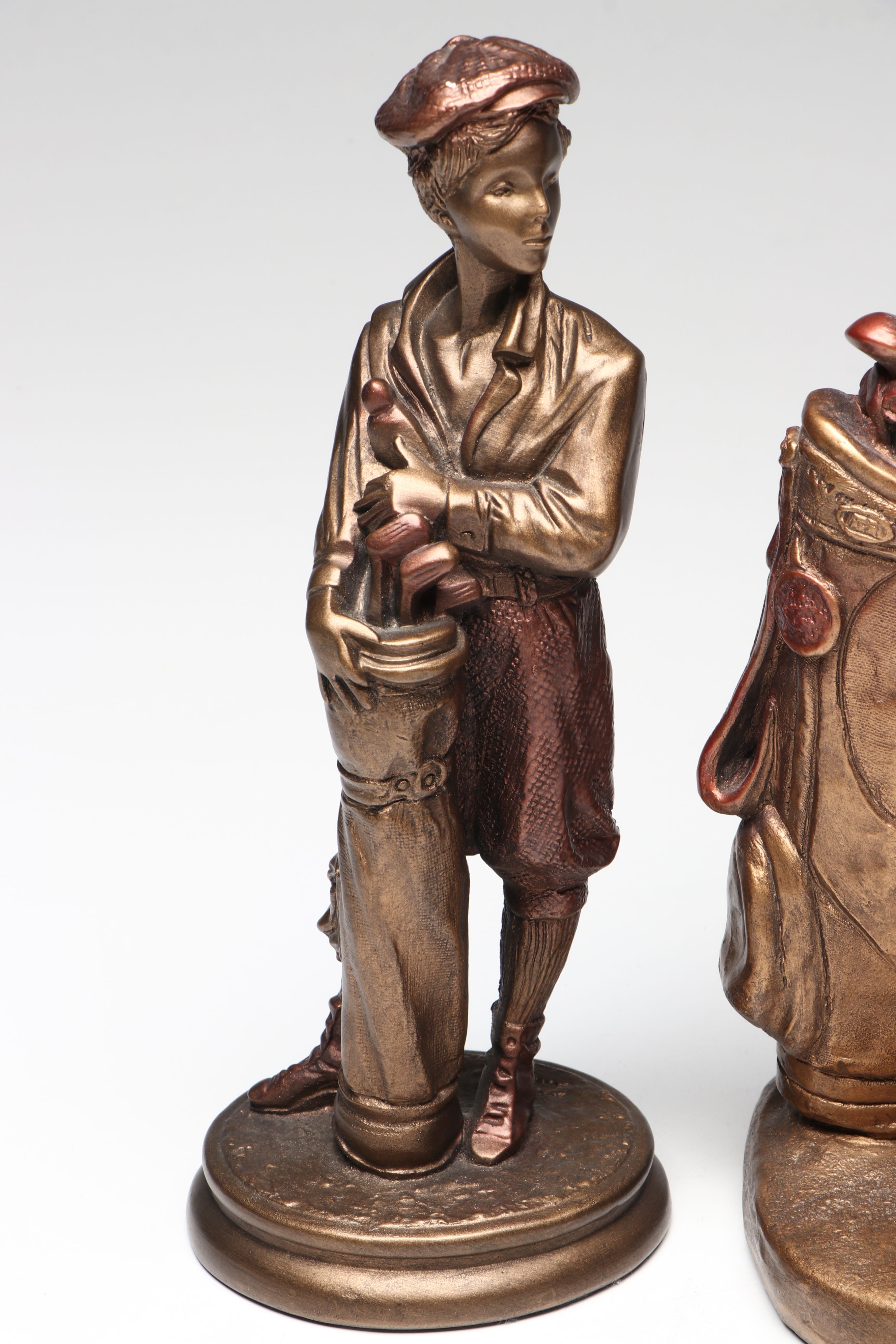 Austin Productions "Golf Outing" and "Caddy" Figurines with Dezine Box