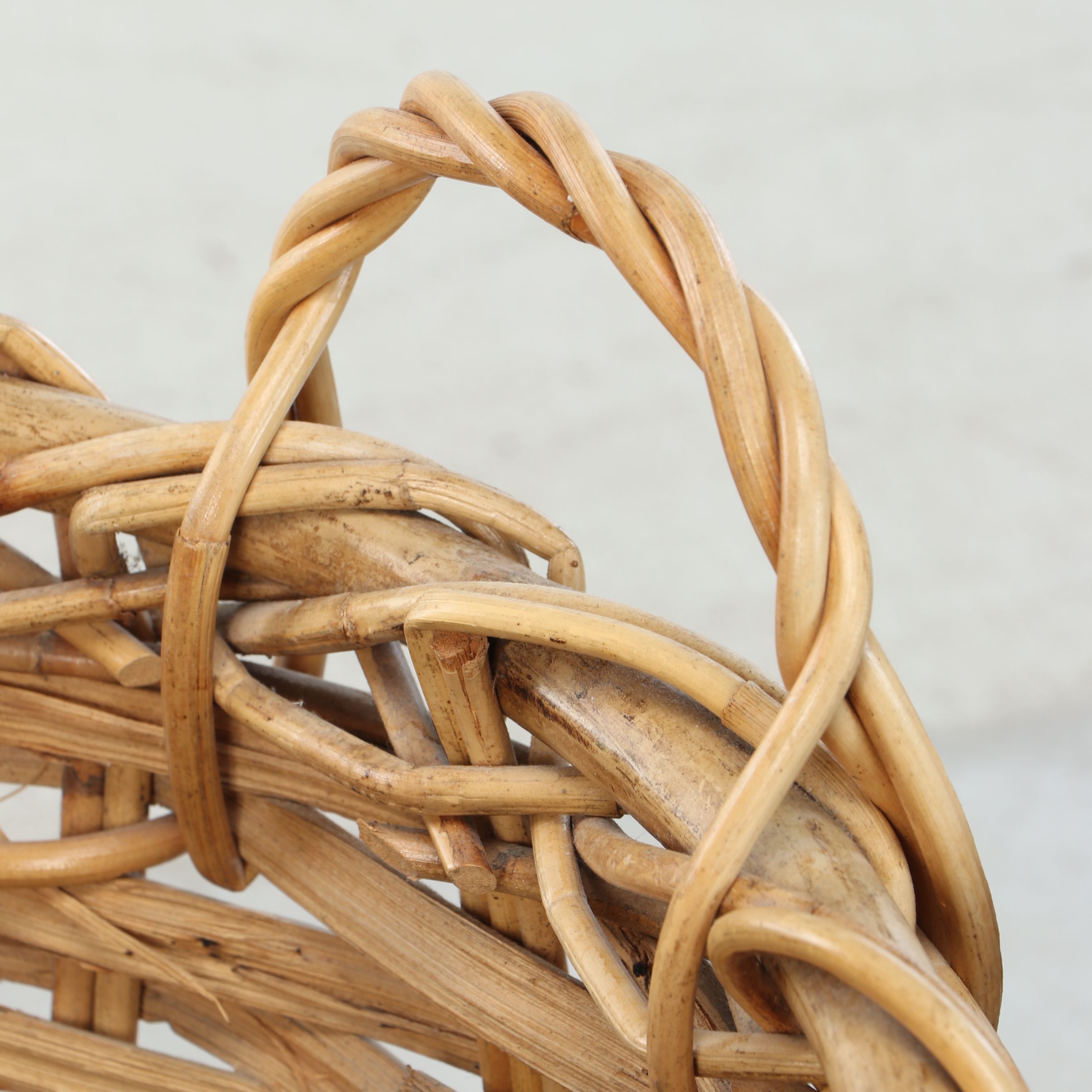 Rustic Woven Rattan and Wicker Baskets