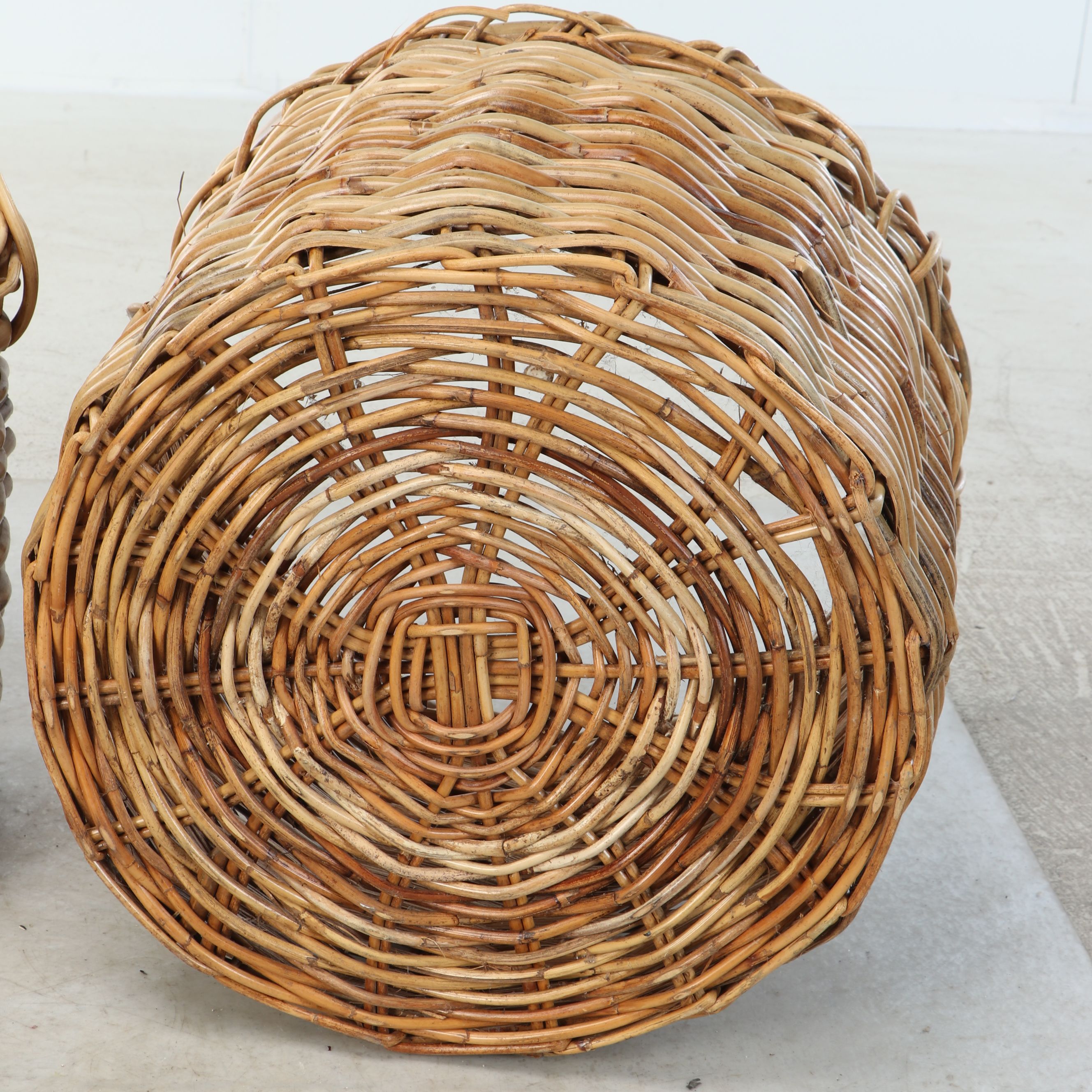 Rustic Woven Rattan and Wicker Baskets