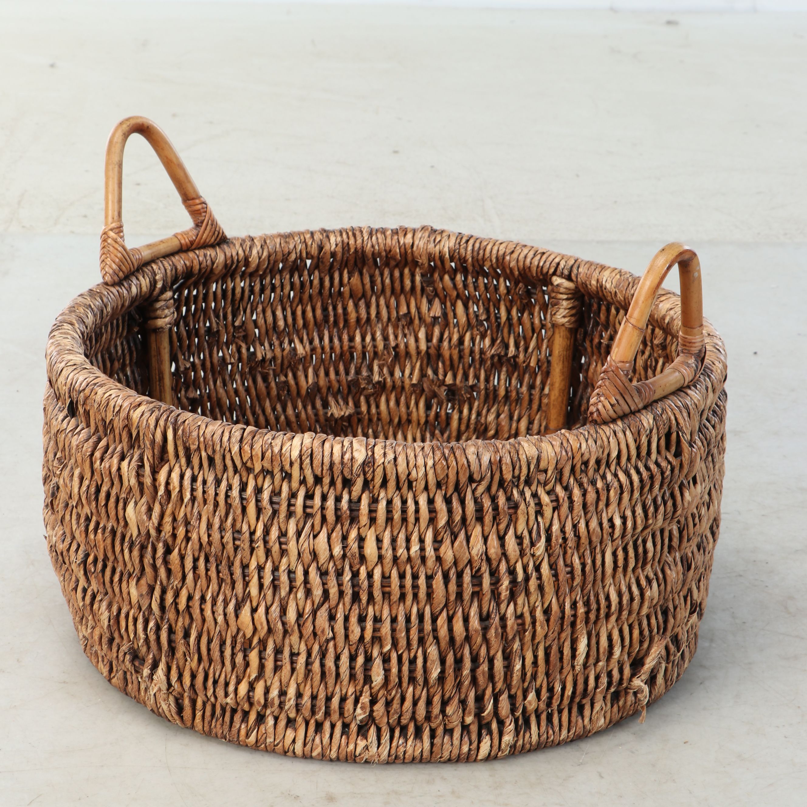 Rustic Woven Rattan and Wicker Baskets