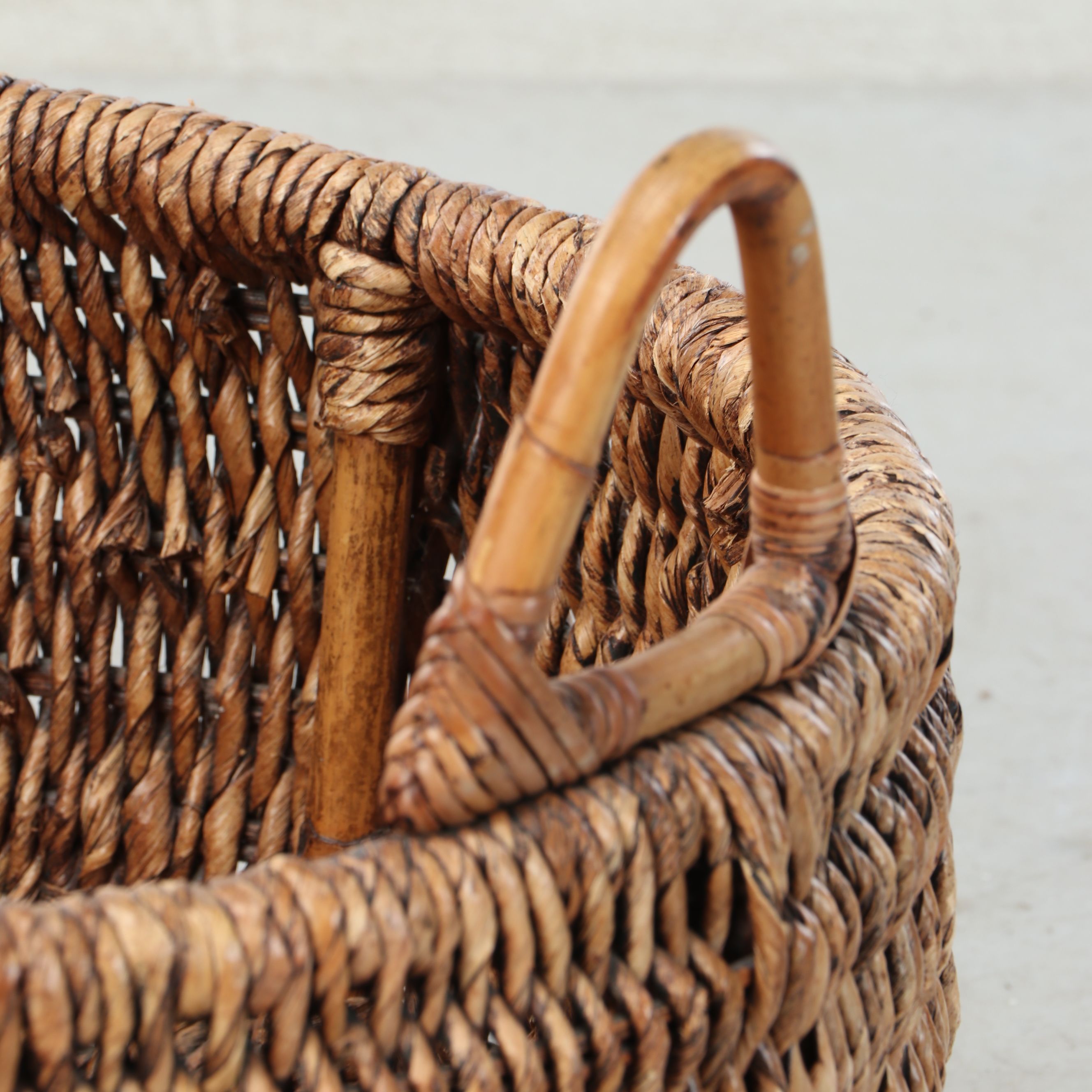 Rustic Woven Rattan and Wicker Baskets