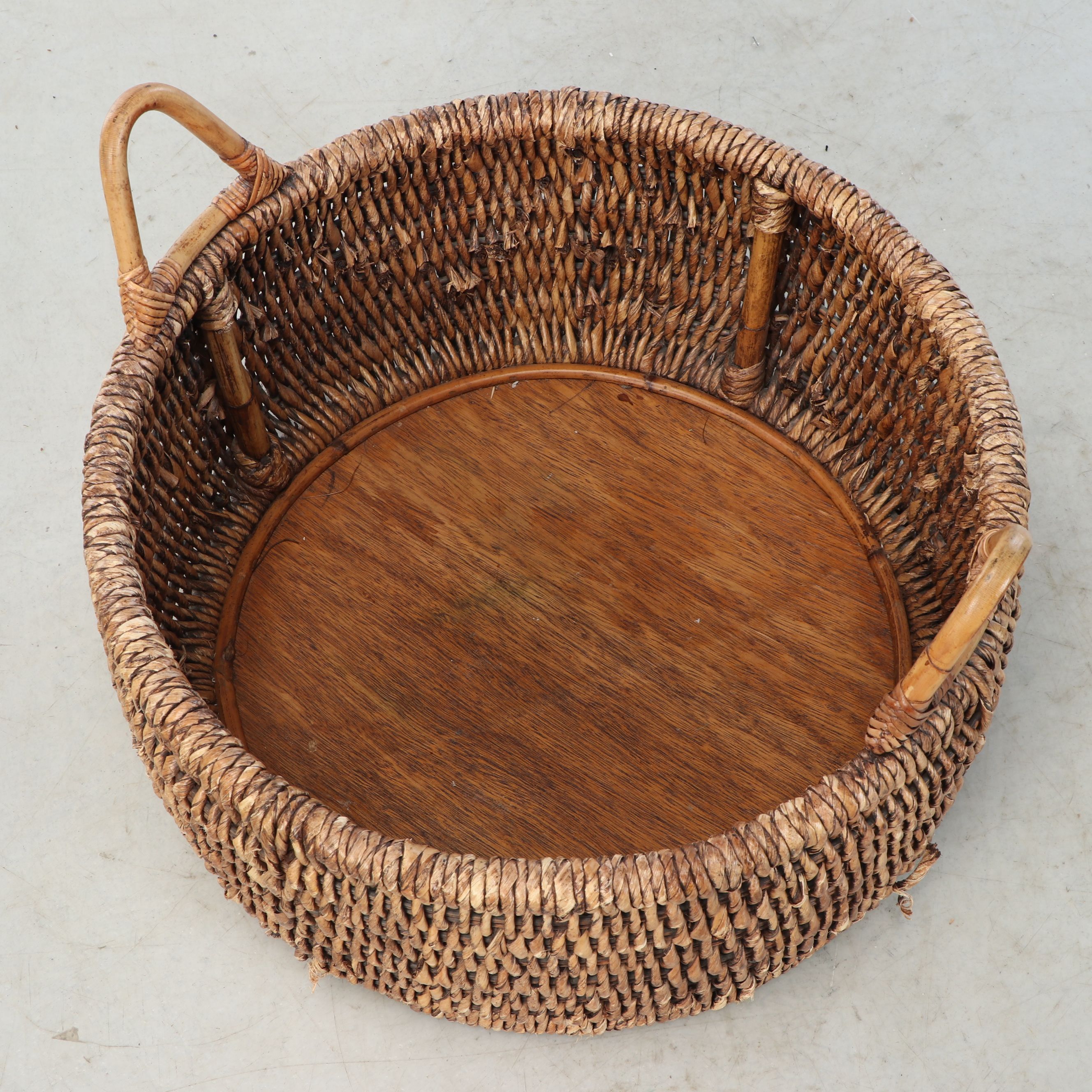 Rustic Woven Rattan and Wicker Baskets