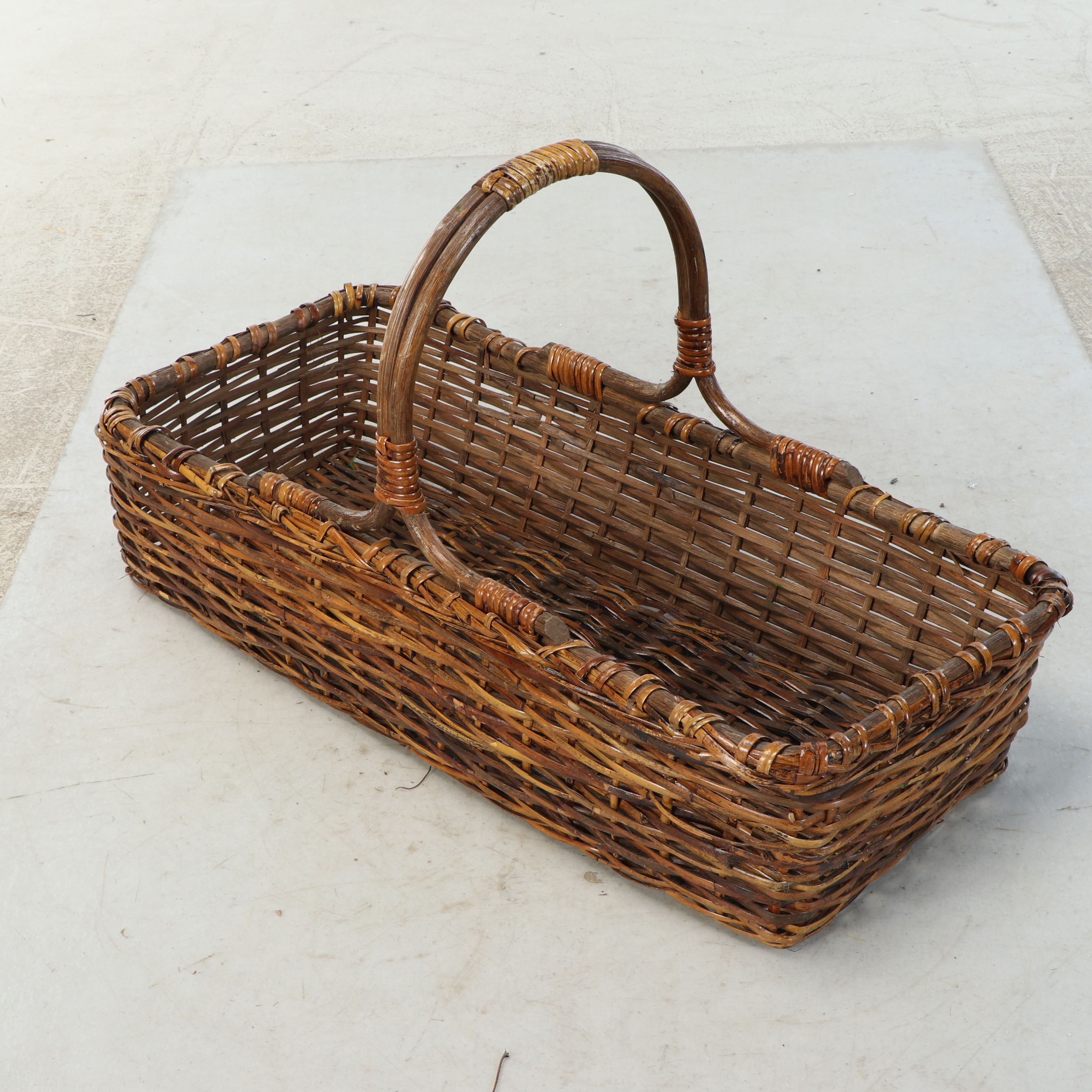 Rustic Woven Rattan and Wicker Baskets