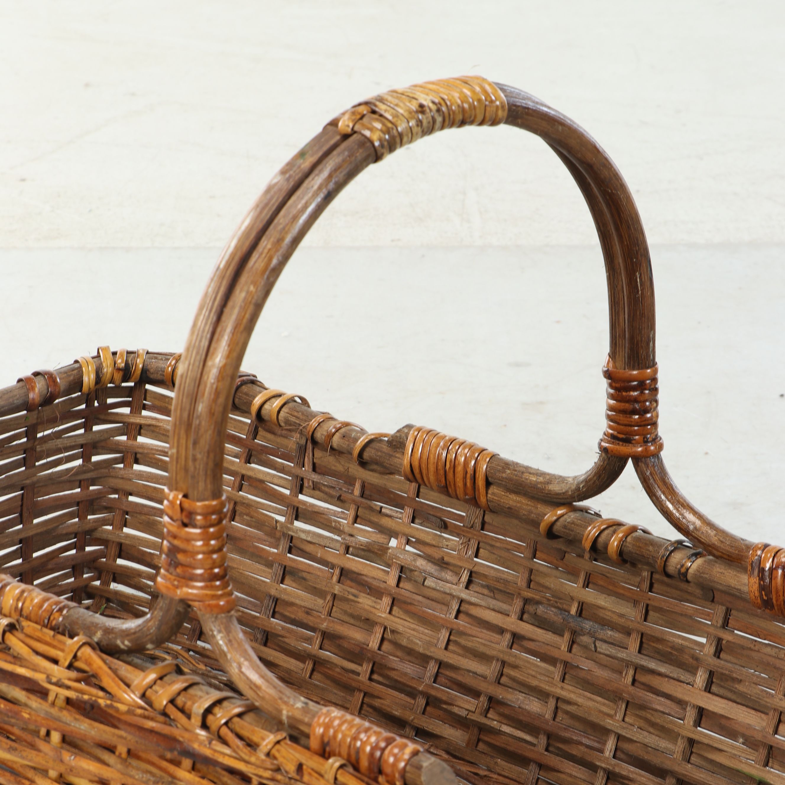 Rustic Woven Rattan and Wicker Baskets