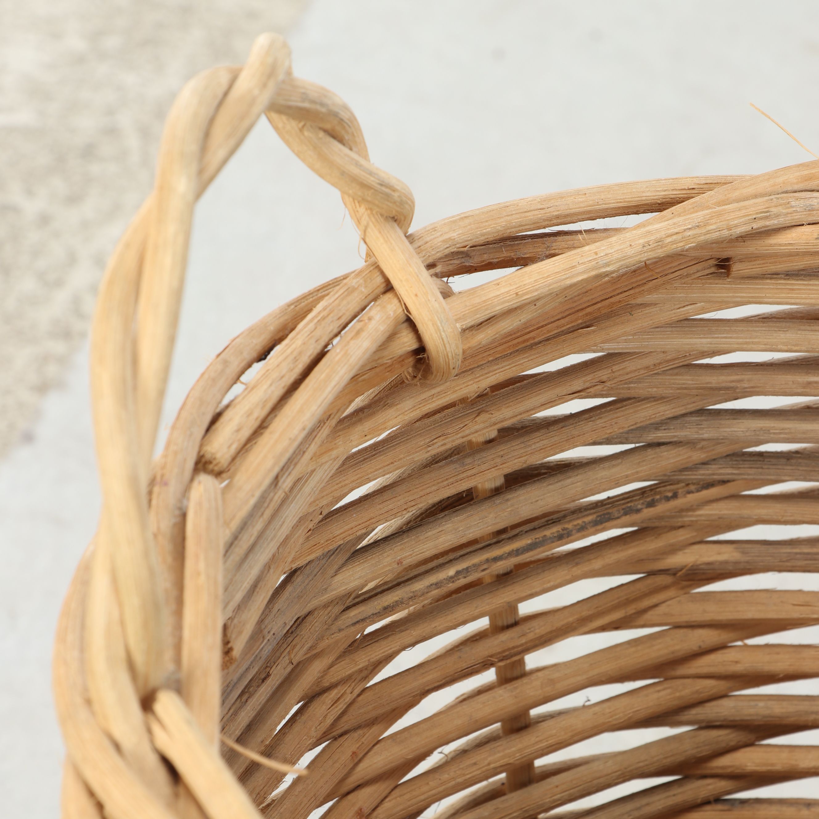 Rustic Woven Rattan and Wicker Baskets