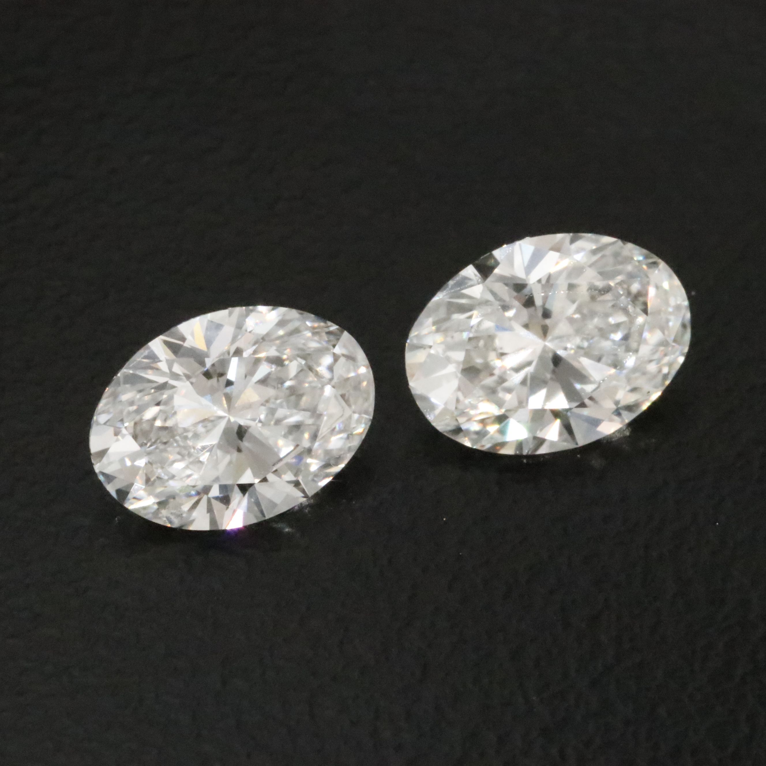 Loose 3.10 CTW Lab Grown Diamond Matched Pair with IGI Reports