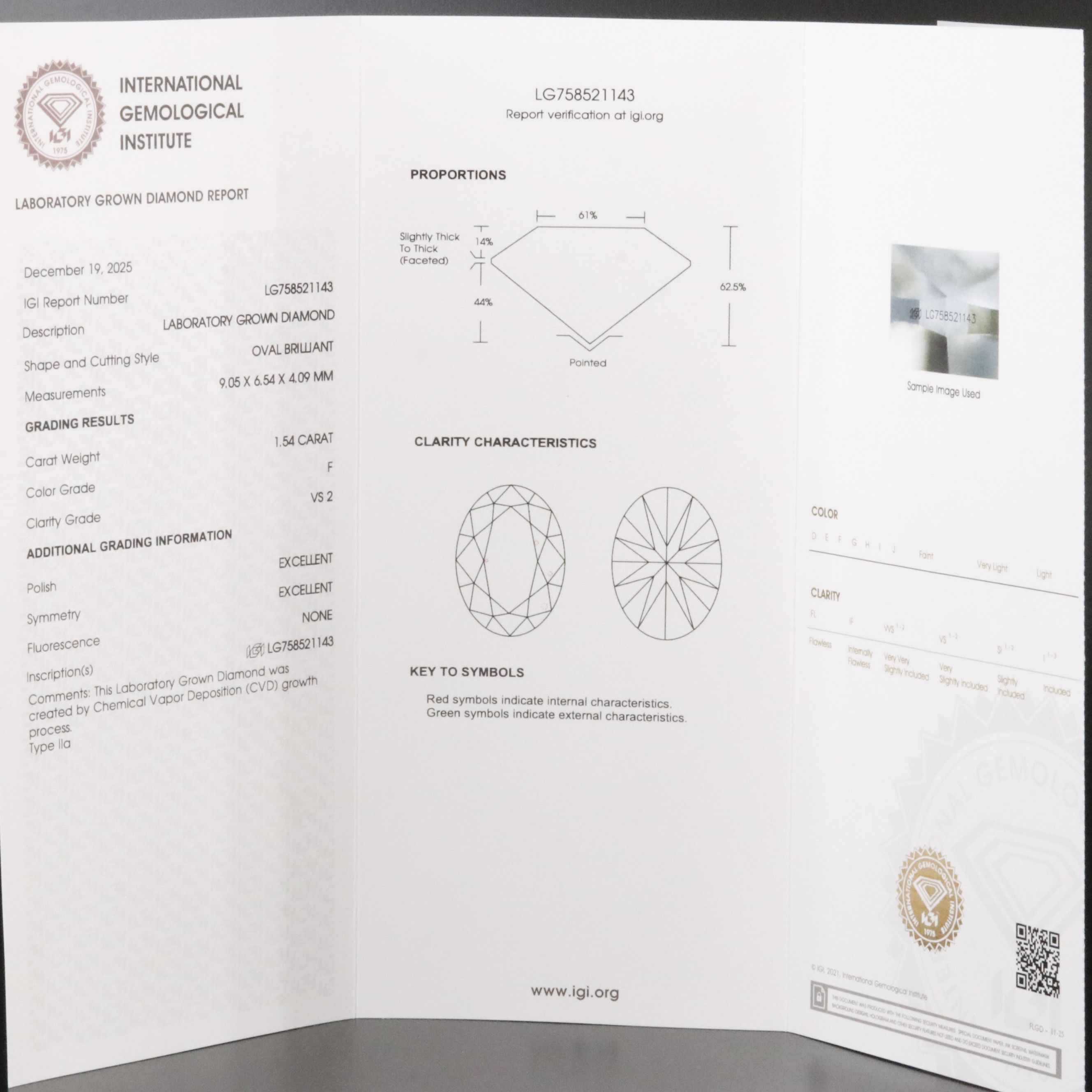 Loose 3.10 CTW Lab Grown Diamond Matched Pair with IGI Reports