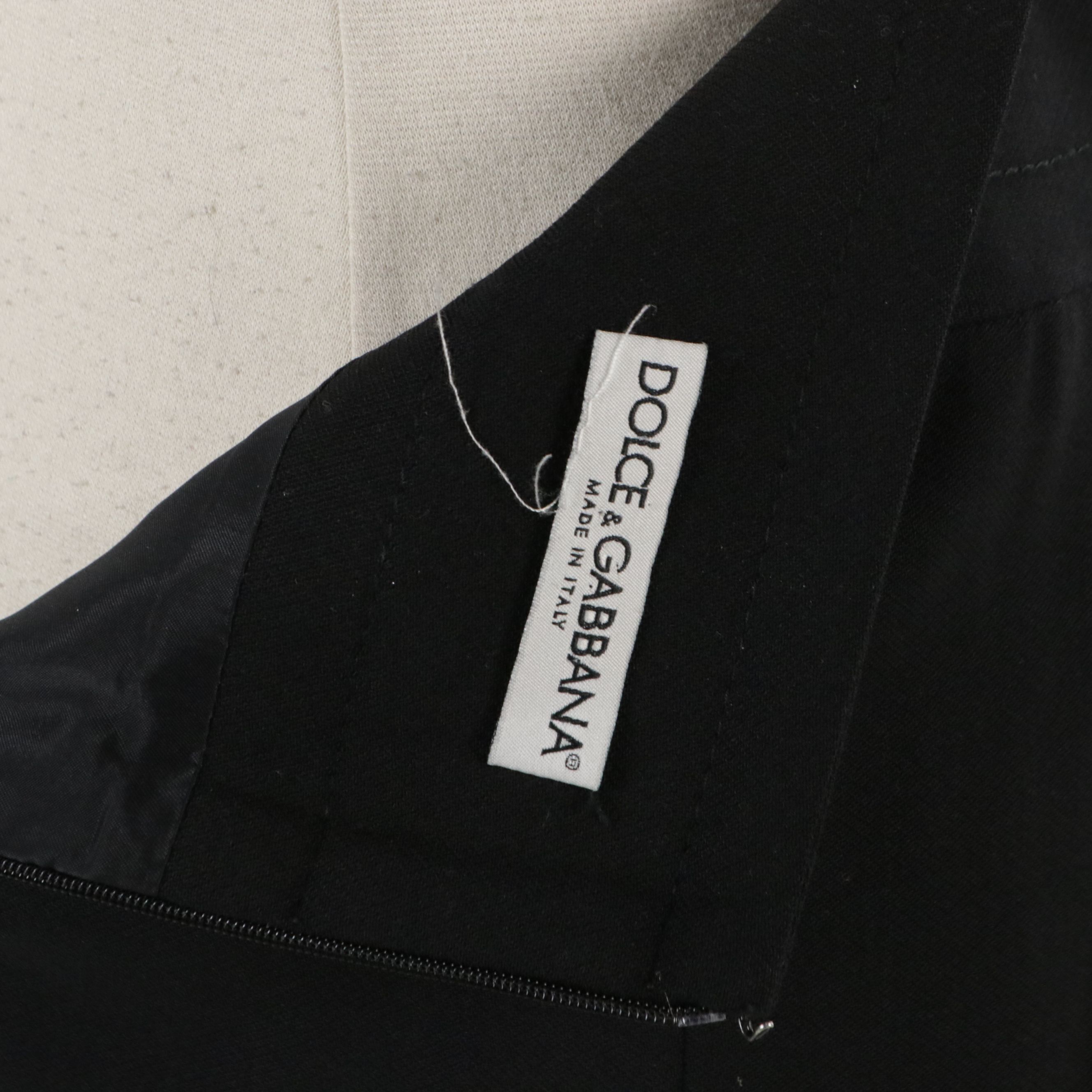 Dolce & Gabbana Black Wool Blend Skirt