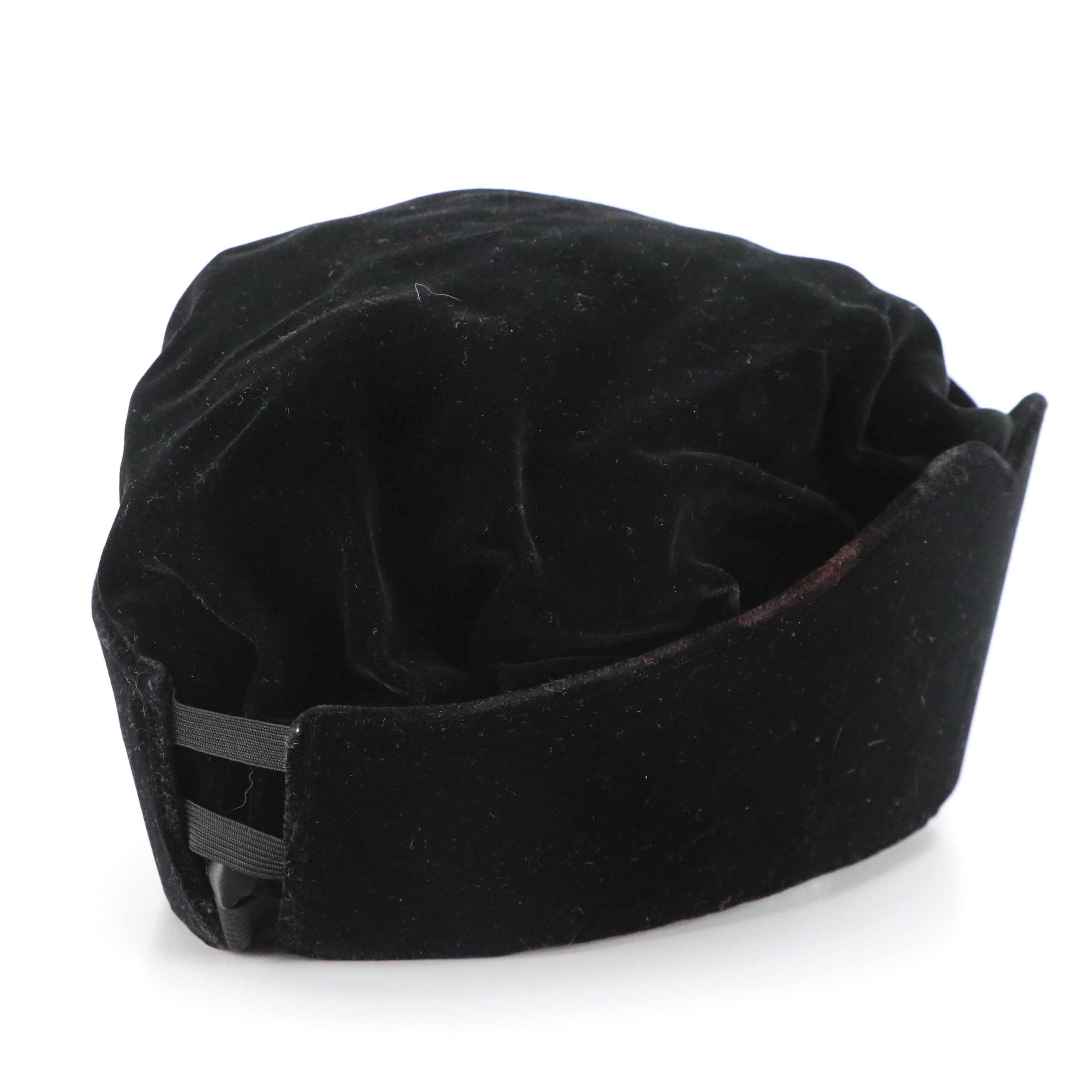 Vintage Cincinnati Regalia Black Beaded Velvet Master's Hat