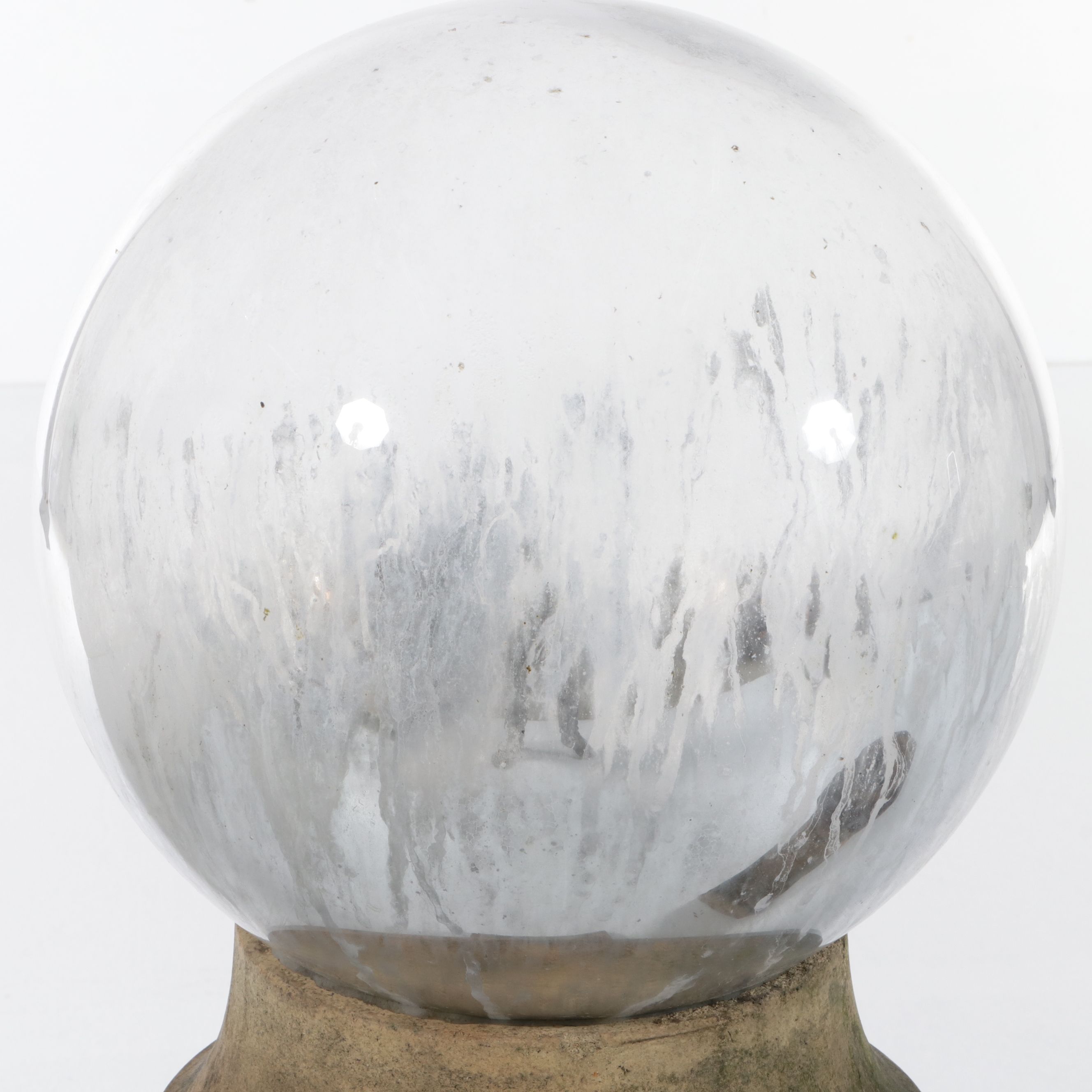 Victorian Chimney Pots, One with Glass Gazing Ball