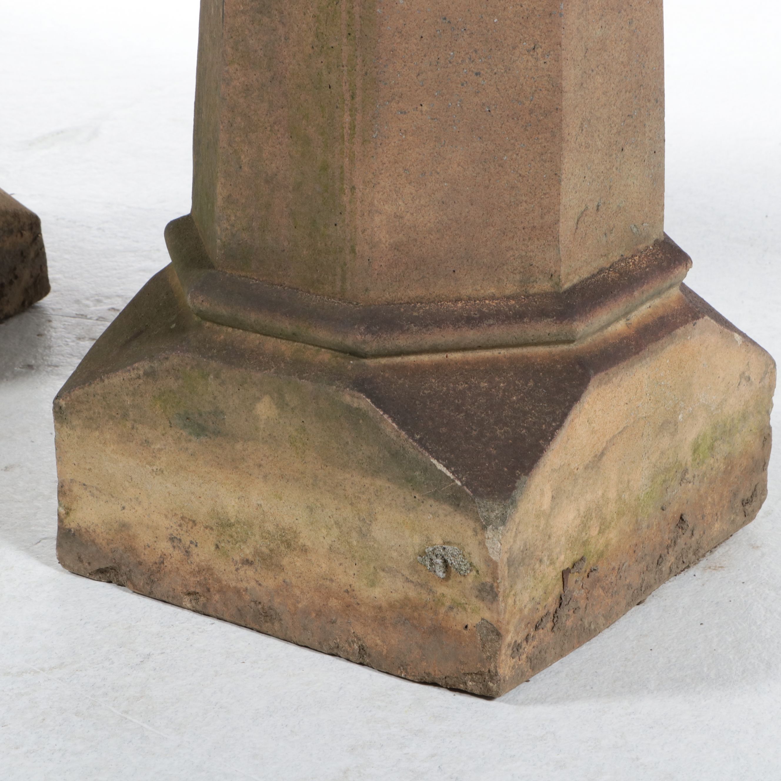 Victorian Chimney Pots, One with Glass Gazing Ball