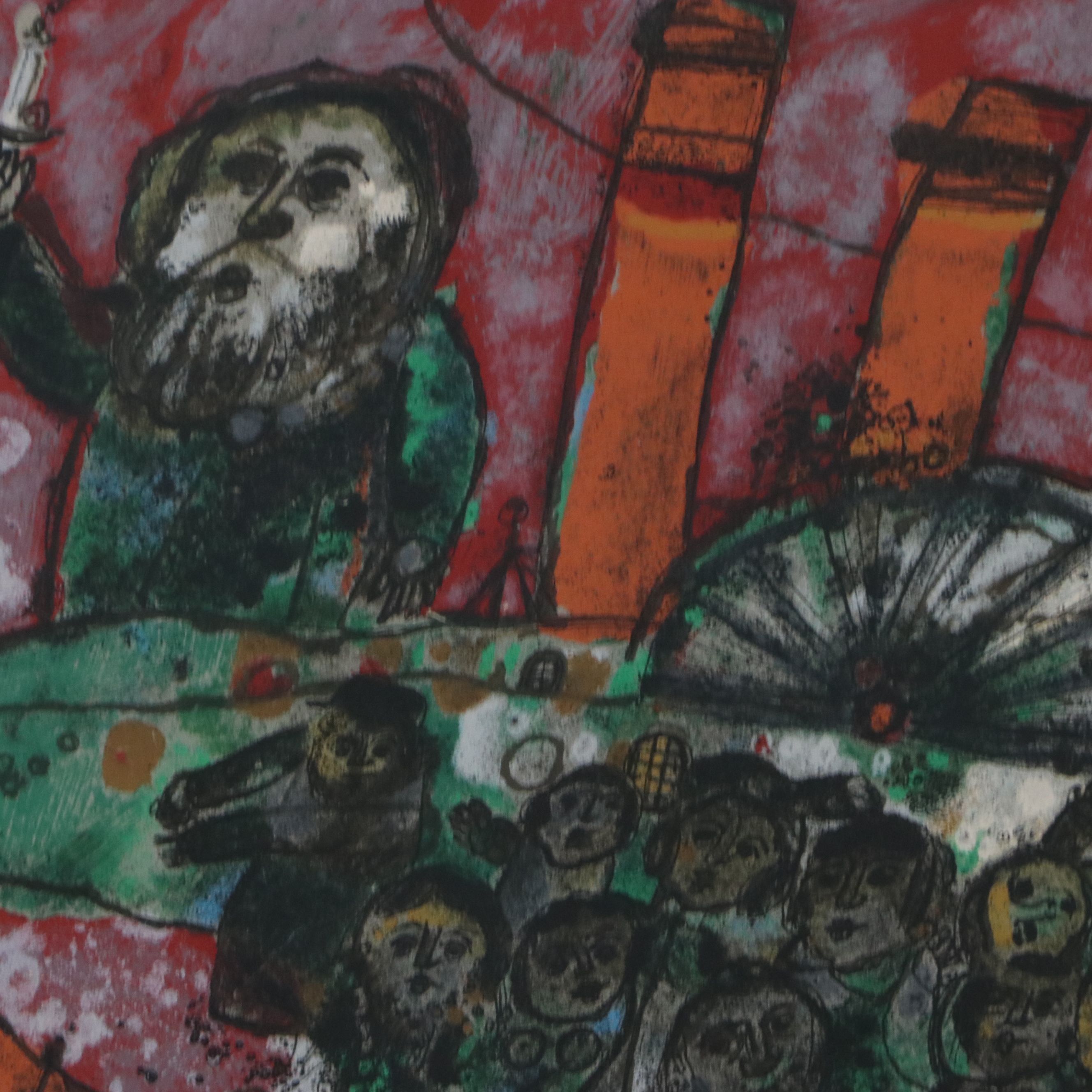 Théo Tobiasse Lithograph "Exodus," 1968