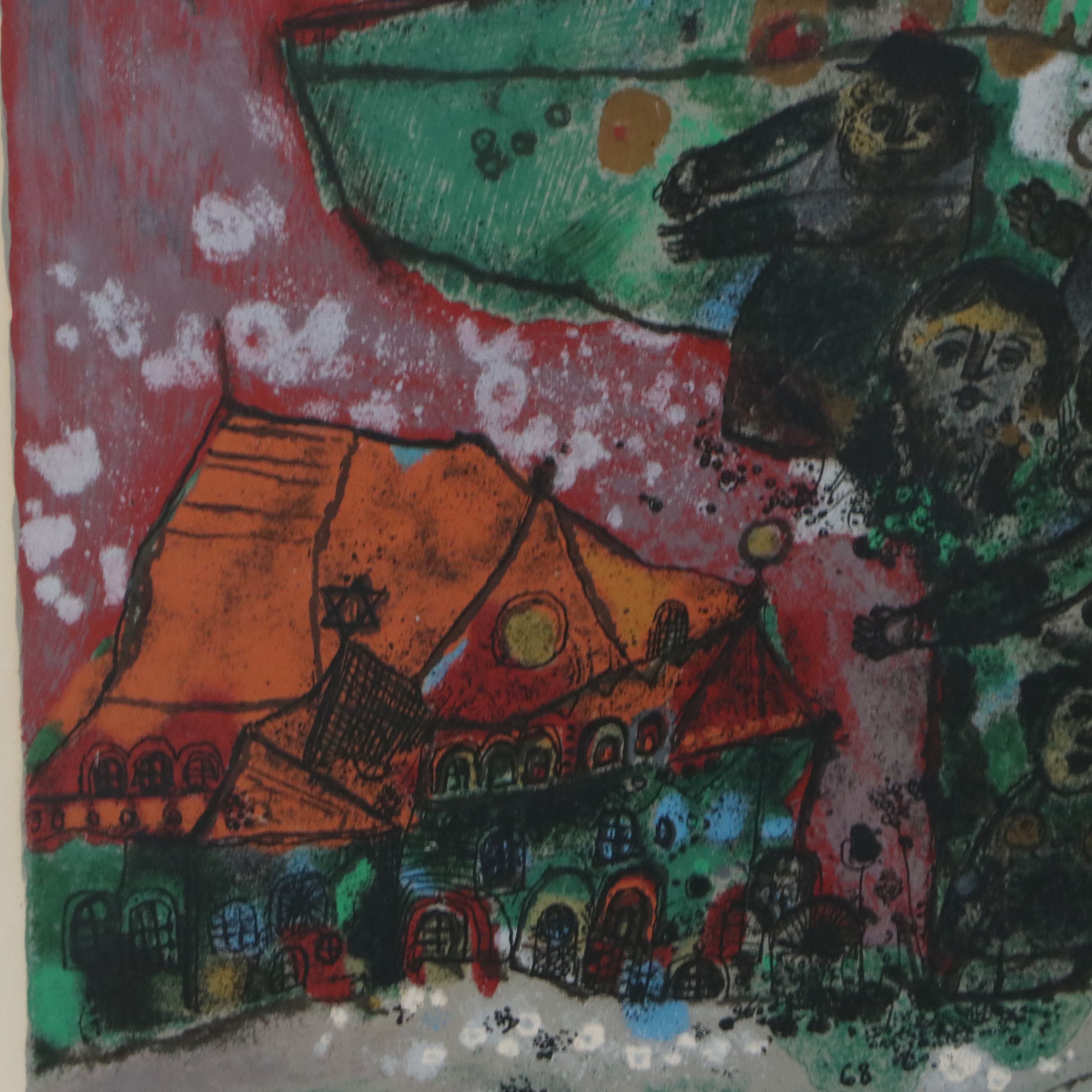 Théo Tobiasse Lithograph "Exodus," 1968