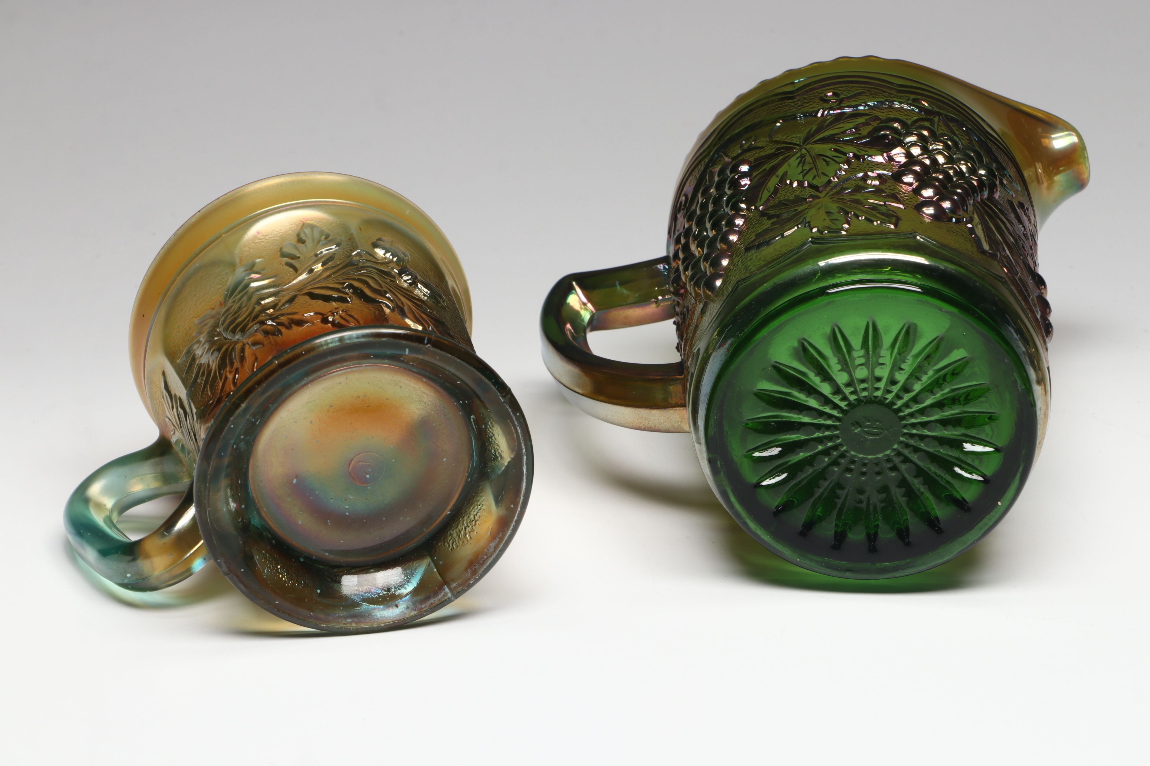 Northwood Carnival Glass Handkerchief Bowl with More Carnival Glass Tableware