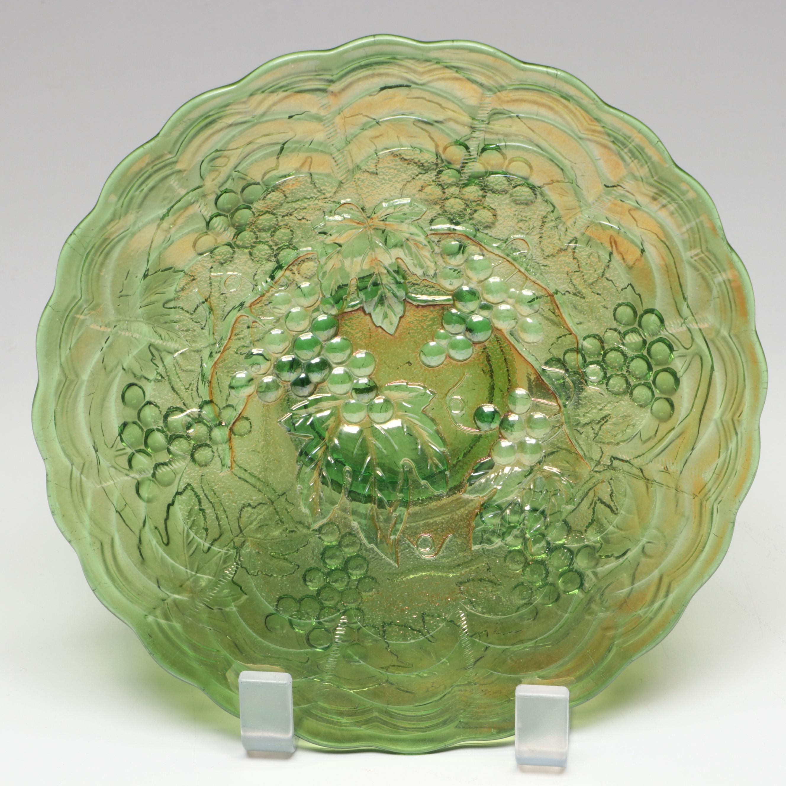 Northwood Carnival Glass Handkerchief Bowl with More Carnival Glass Tableware