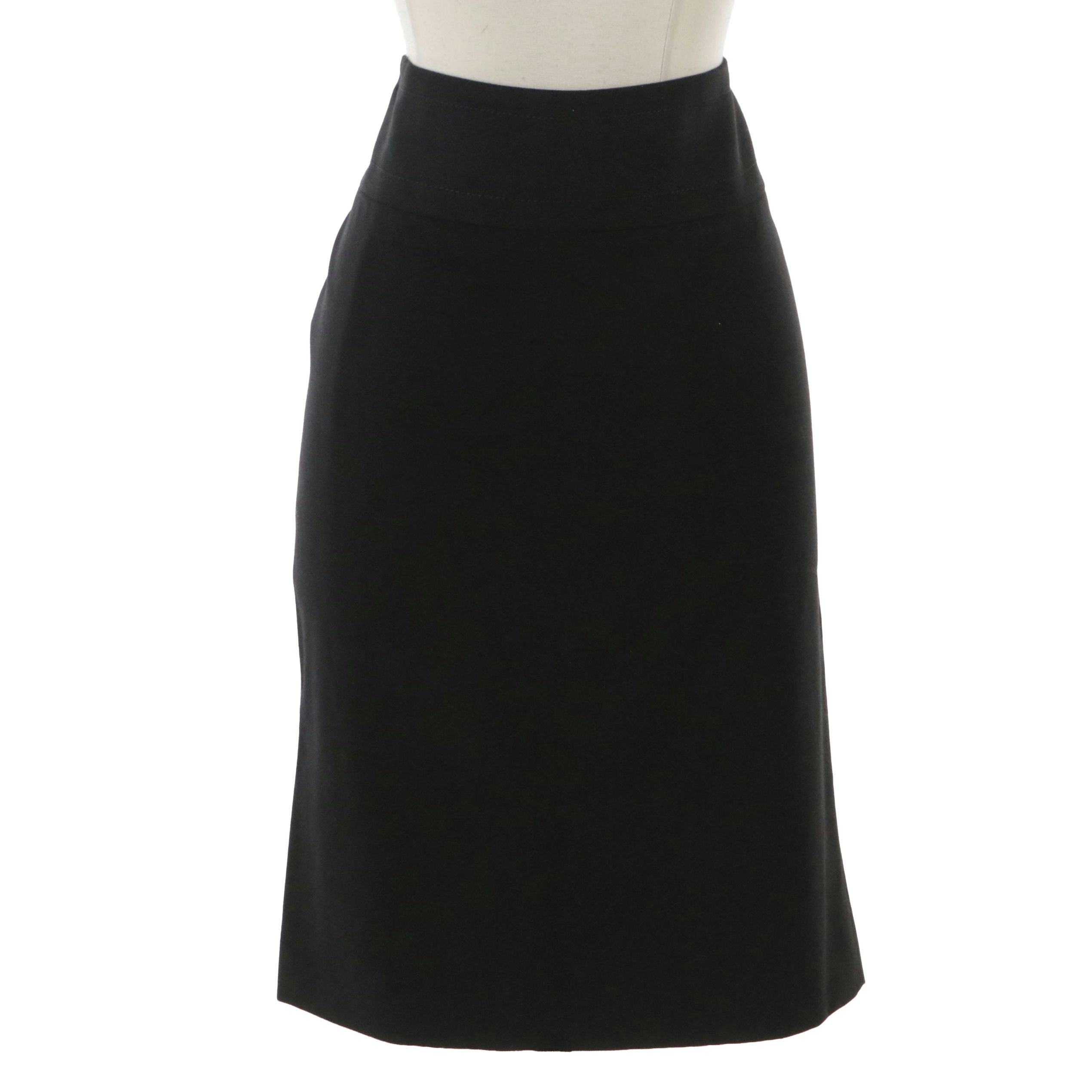 Dolce & Gabbana Black Wool Blend Skirt