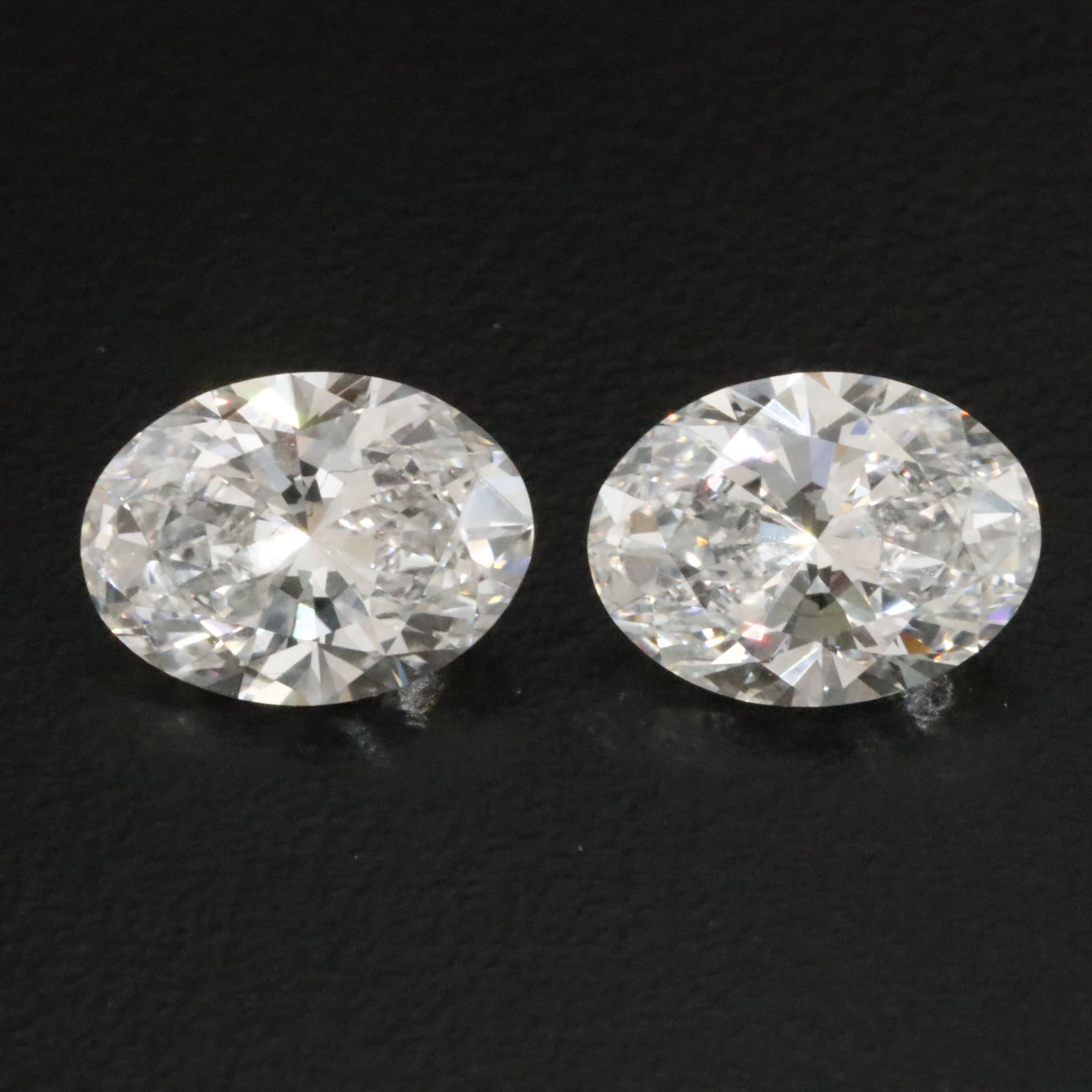 Loose 6.05 CTW Lab Grown Diamond Matched Pair with IGI Reports