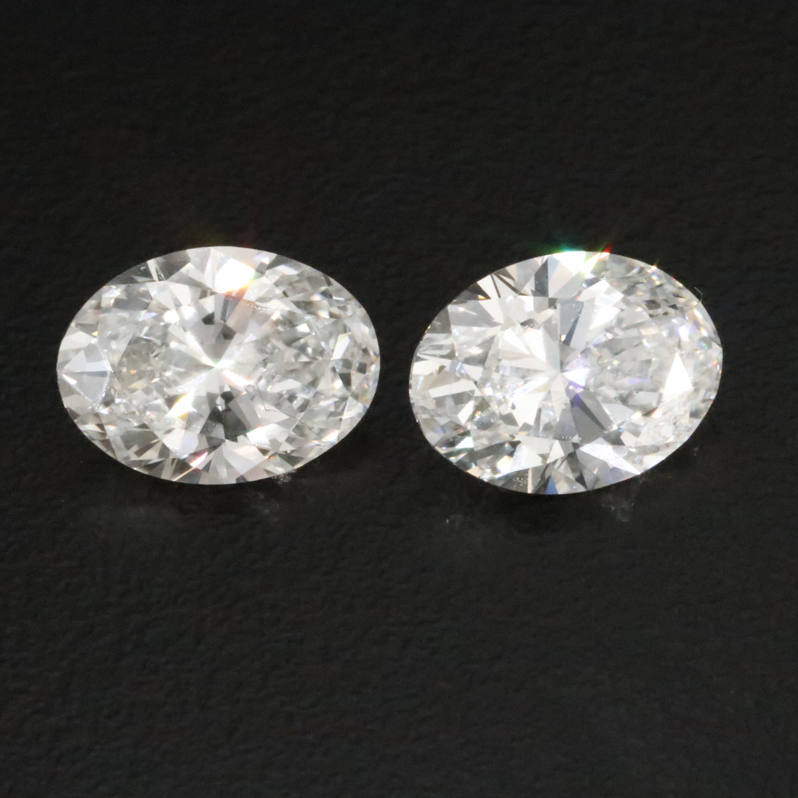 Loose 6.05 CTW Lab Grown Diamond Matched Pair with IGI Reports