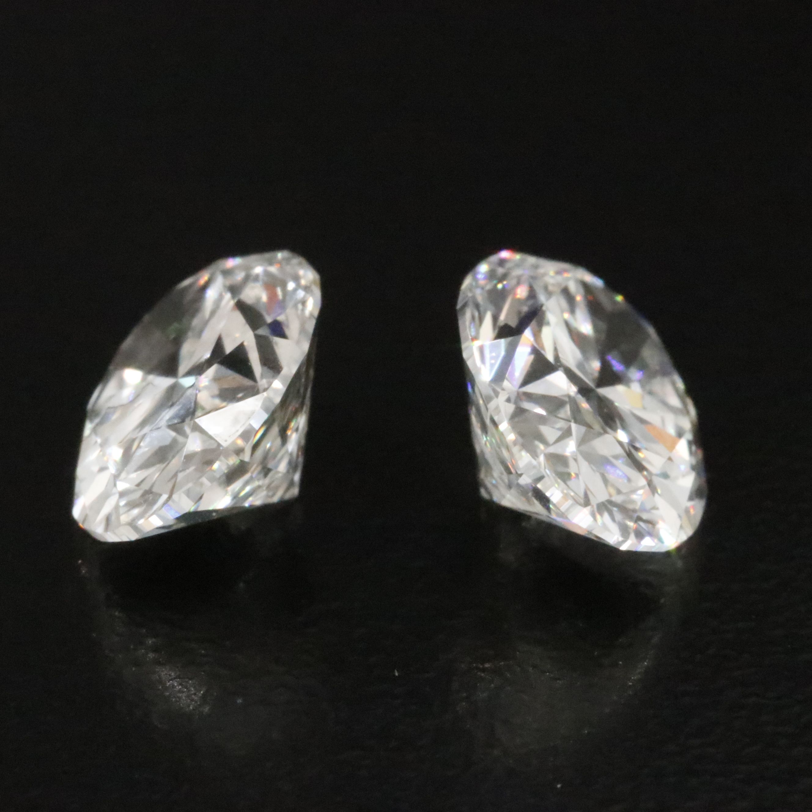 Loose 6.05 CTW Lab Grown Diamond Matched Pair with IGI Reports