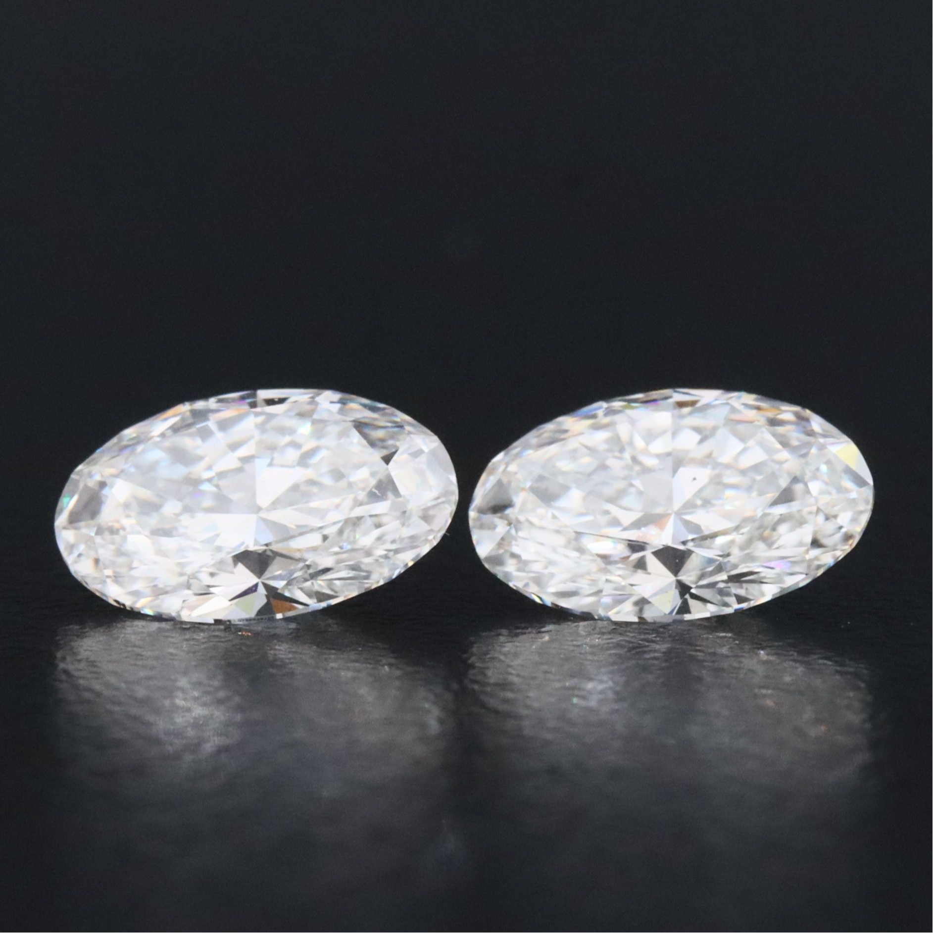 Loose 2.14 CTW Matched Pair Lab Grown Diamonds with IGI Reports