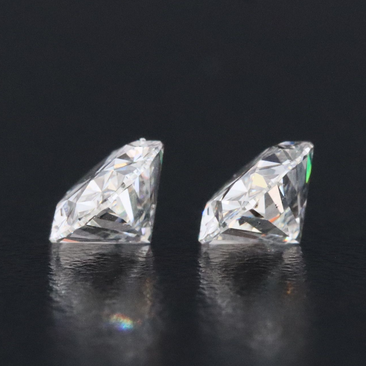 Loose 2.14 CTW Matched Pair Lab Grown Diamonds with IGI Reports