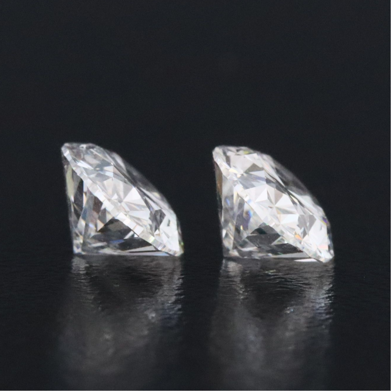 Loose 2.14 CTW Matched Pair Lab Grown Diamonds with IGI Reports