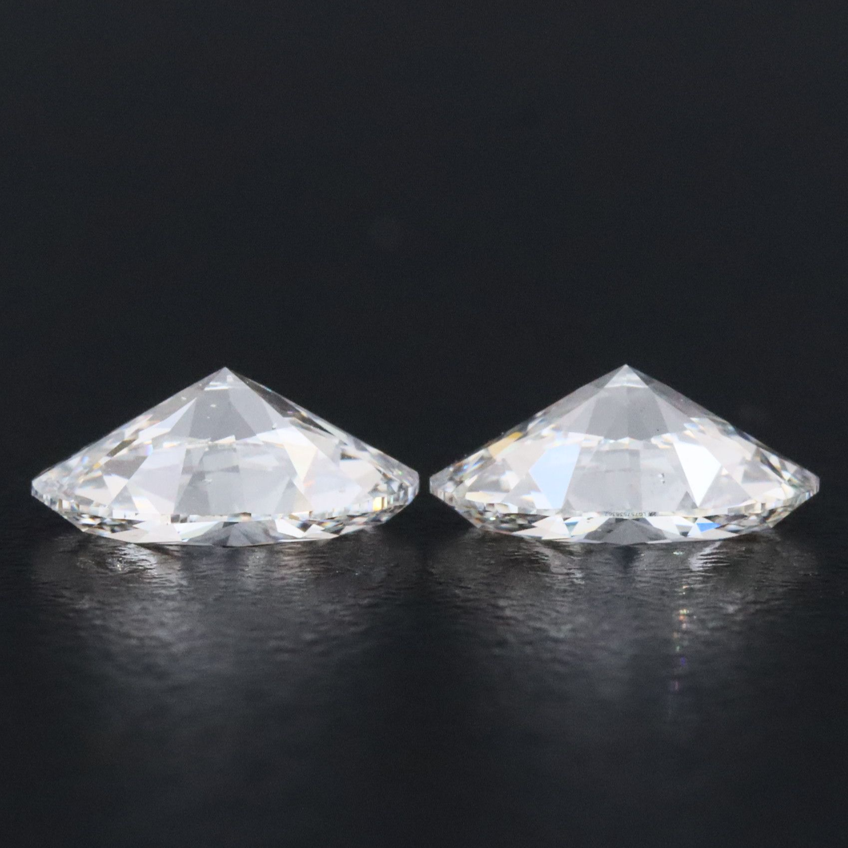 Loose 2.14 CTW Matched Pair Lab Grown Diamonds with IGI Reports