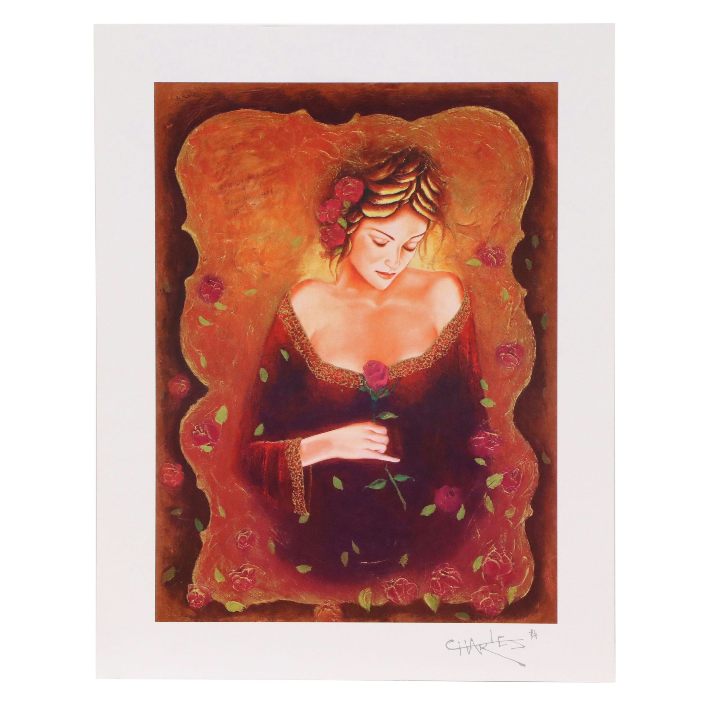 Charles Lee Seriolithograph "Mythical Rose," More