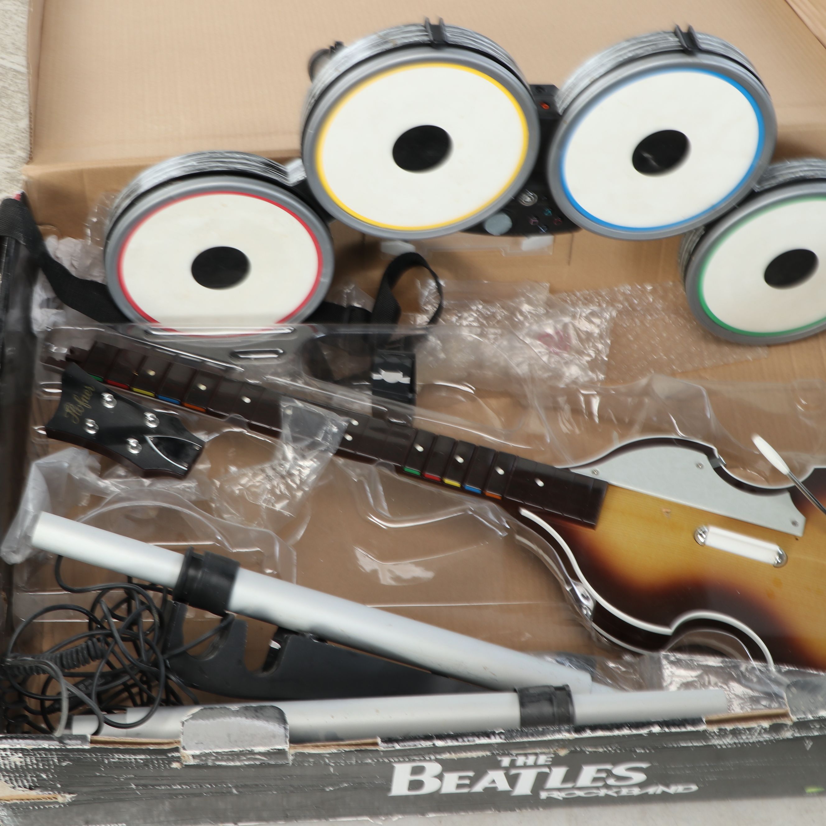 RockBand The Beatles Guitar and Drums with Other Game and Accessory