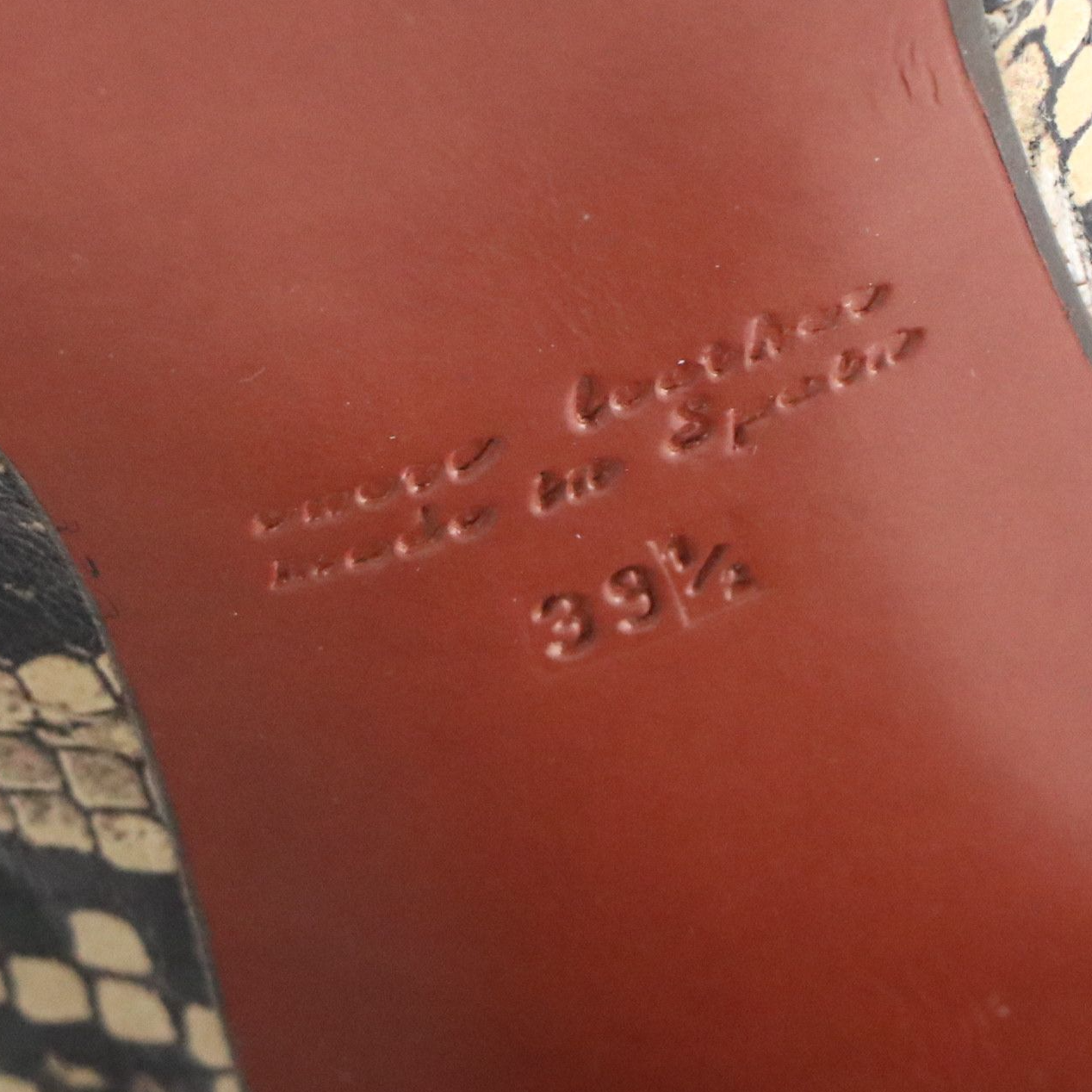 Chie Mihara "Sira" Block Heel Boots in Snakeskin Leather