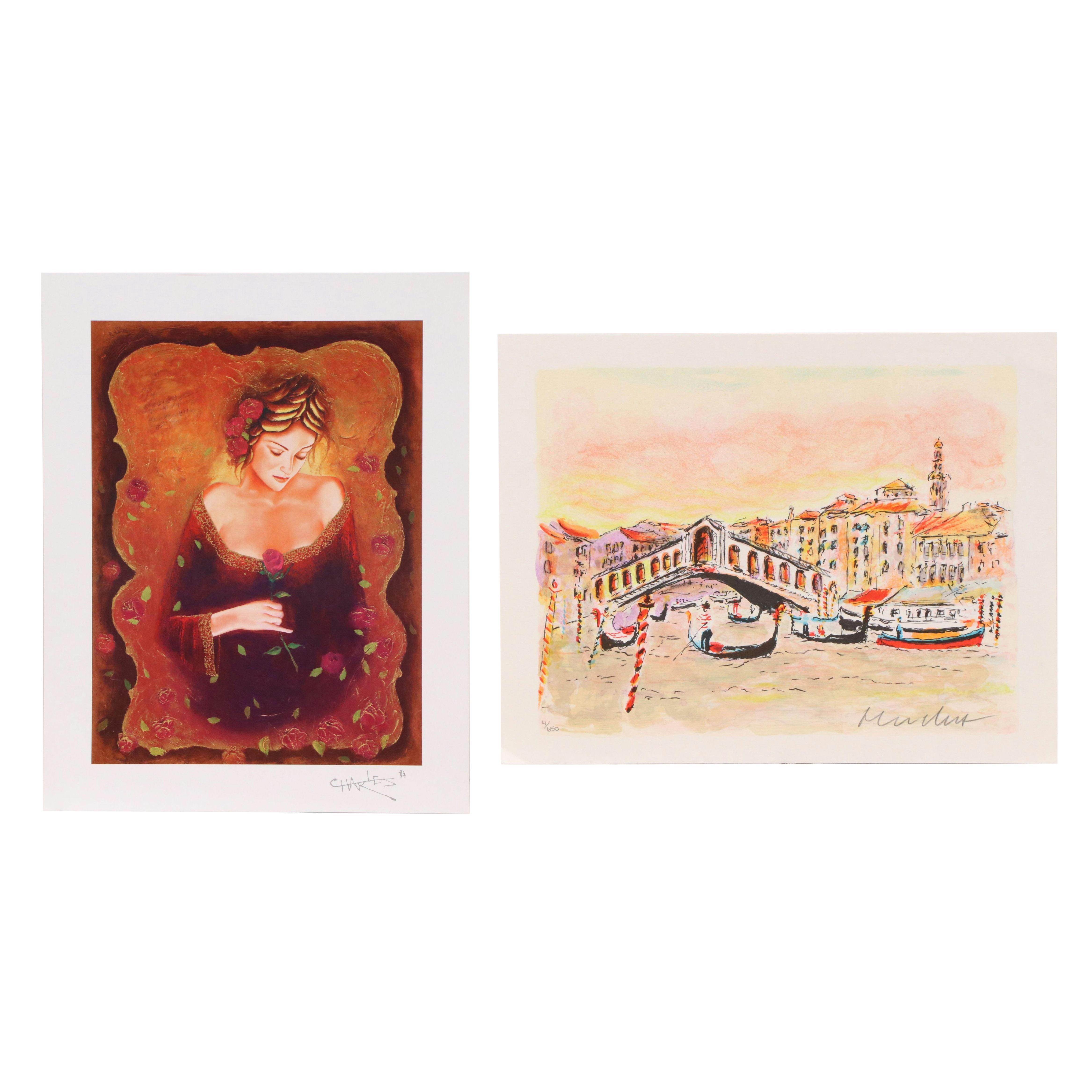 Charles Lee Seriolithograph "Mythical Rose," More