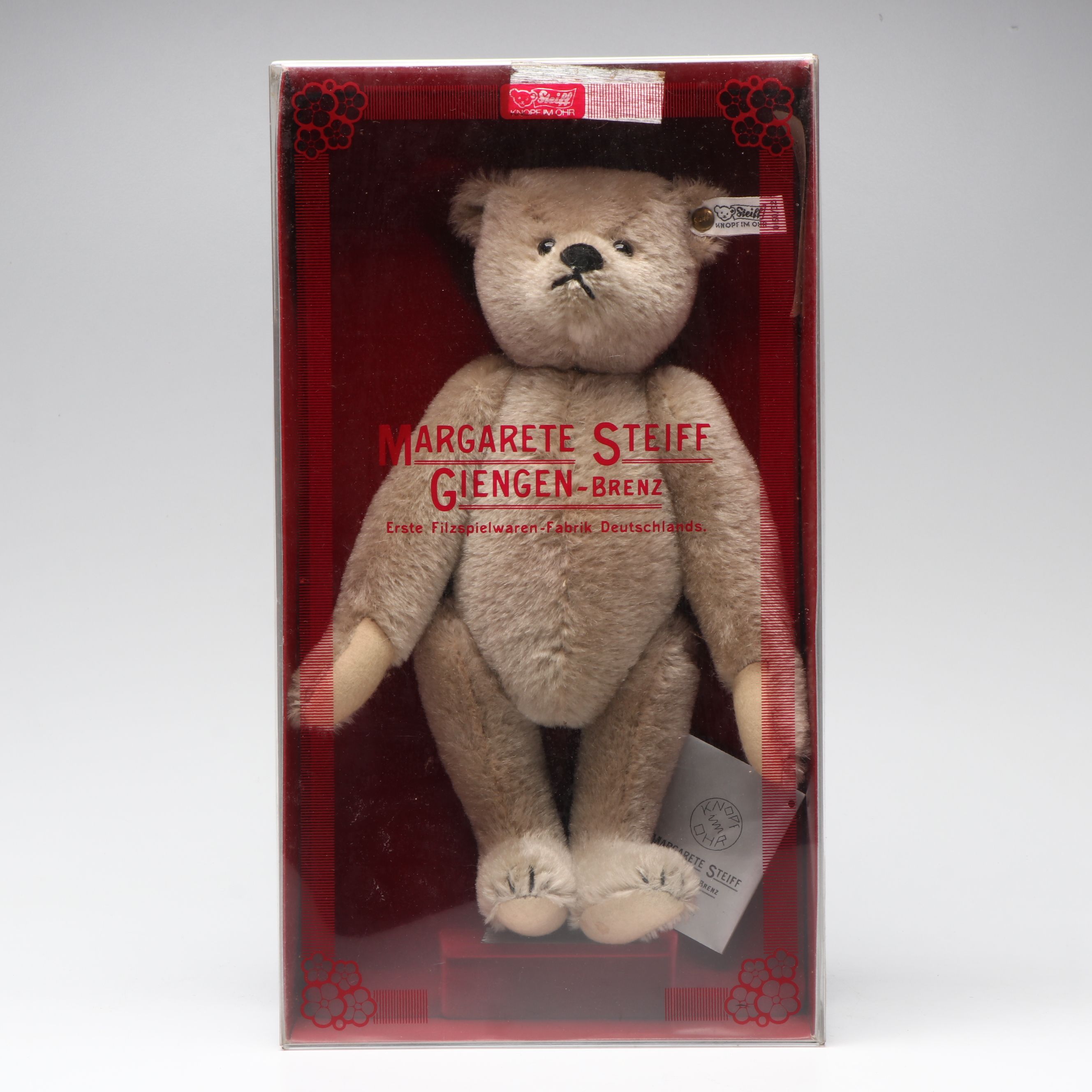 Margarete Steiff Mohair Jointed Teddy Bear in Box