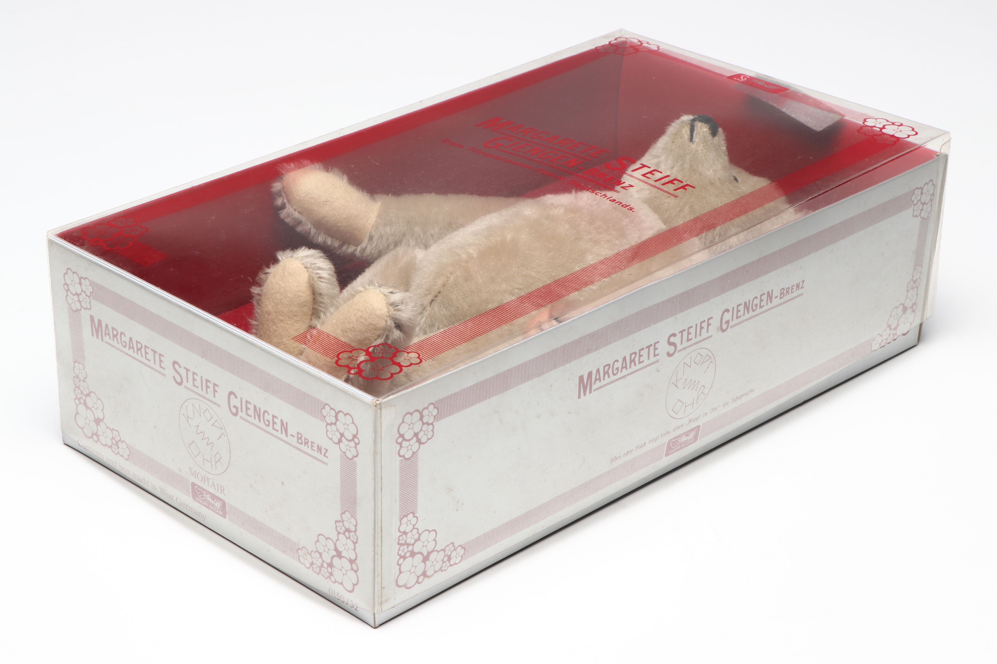 Margarete Steiff Mohair Jointed Teddy Bear in Box