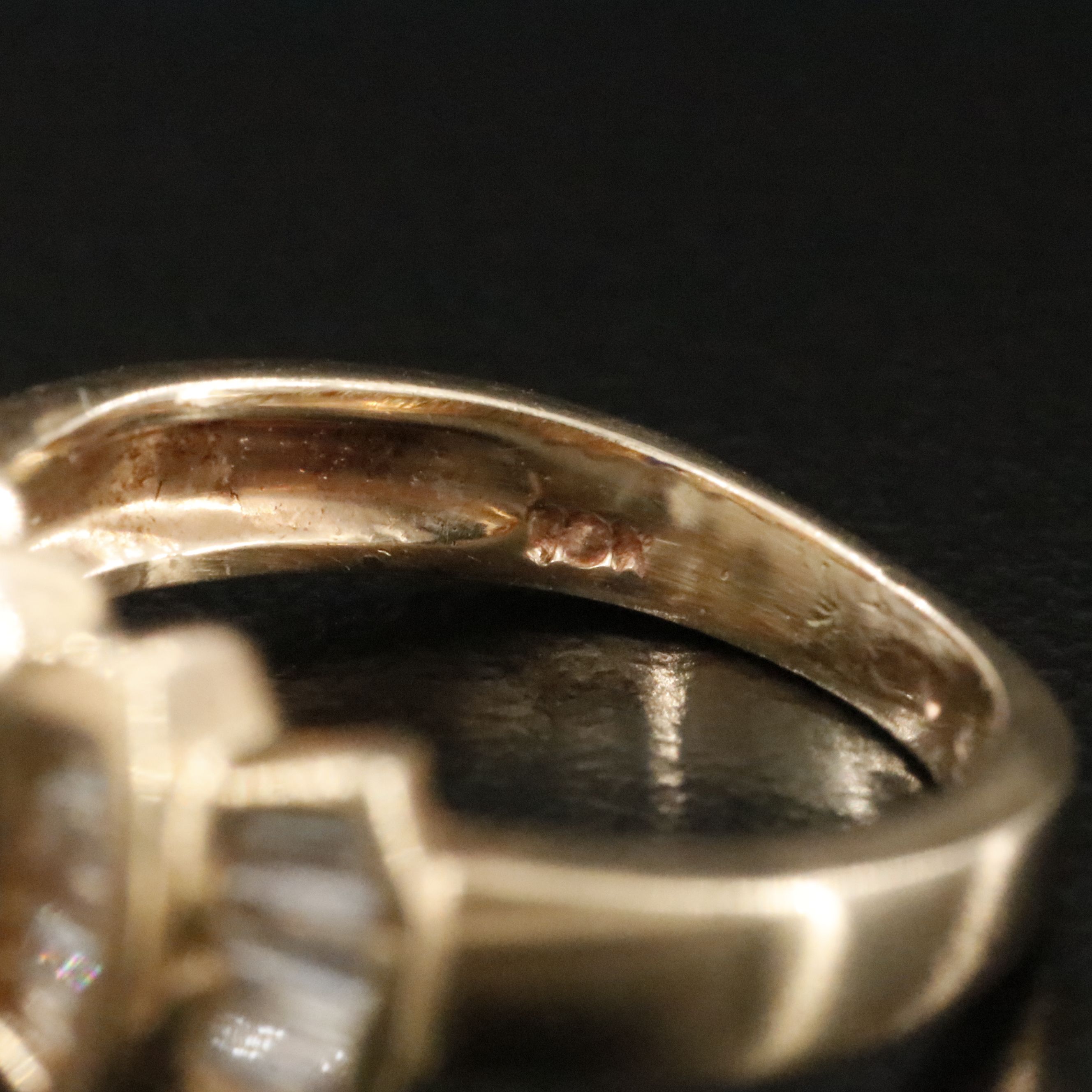 10K Sapphire and Diamond Ring