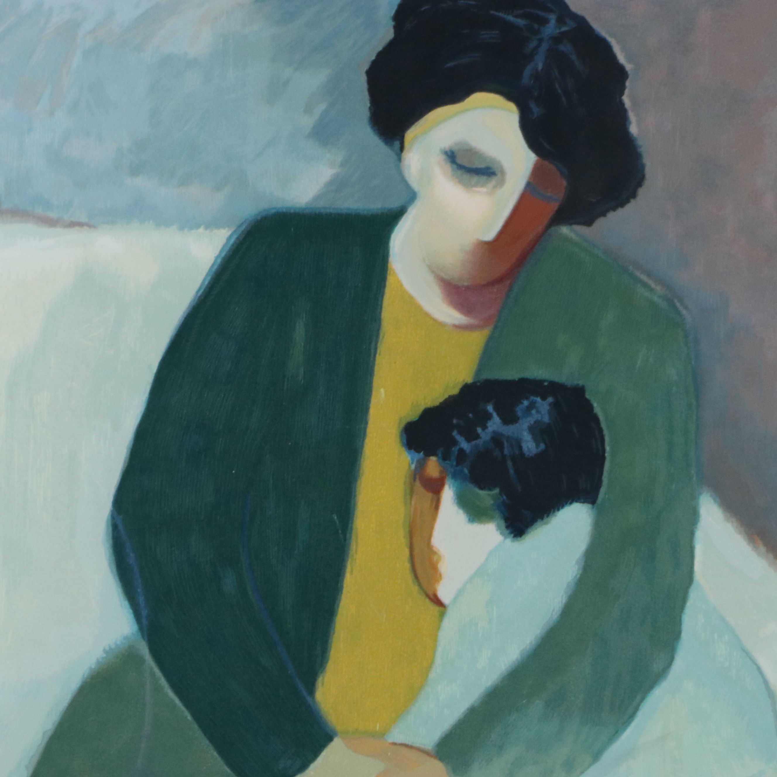 Barbara A. Wood Serigraph "Circle of Love," 1985