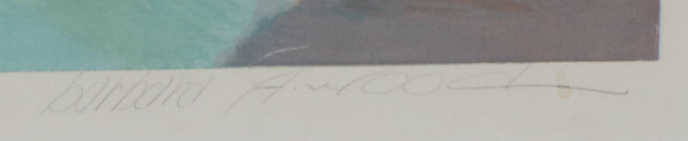 Barbara A. Wood Serigraph "Circle of Love," 1985