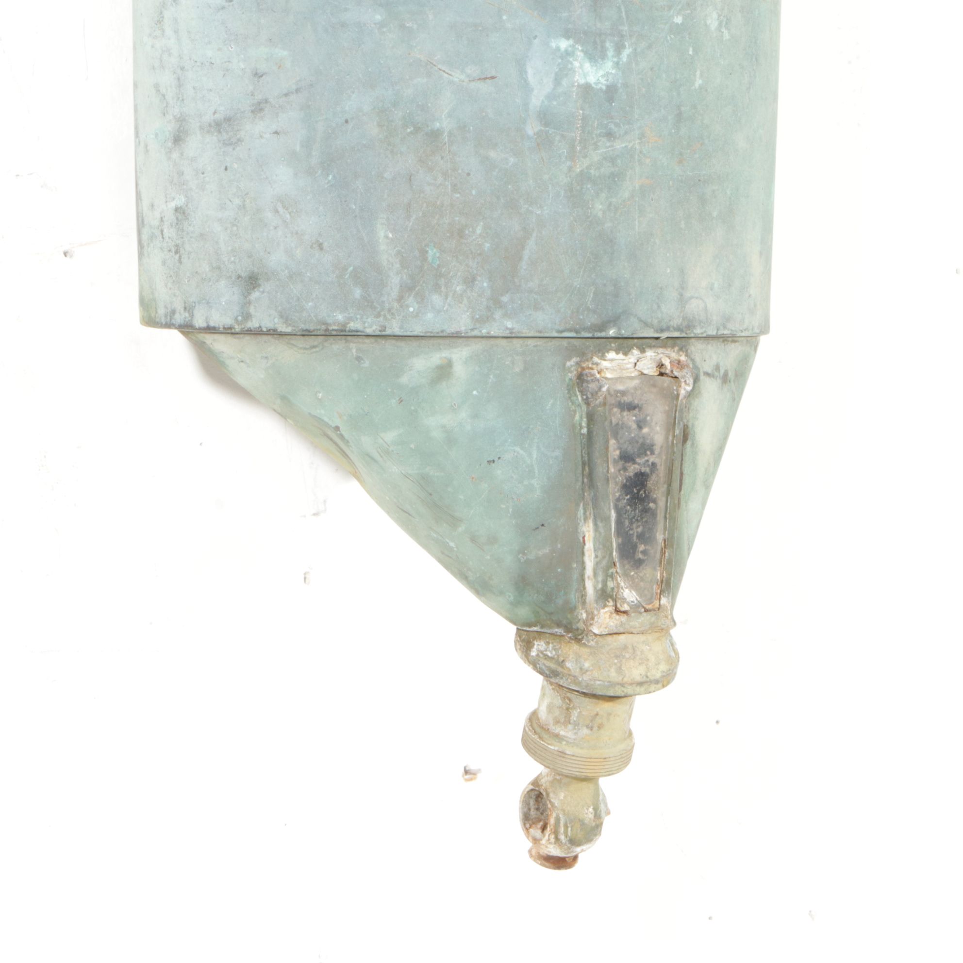 Metal Wall Pocket Converted from Farm Wall Vessel