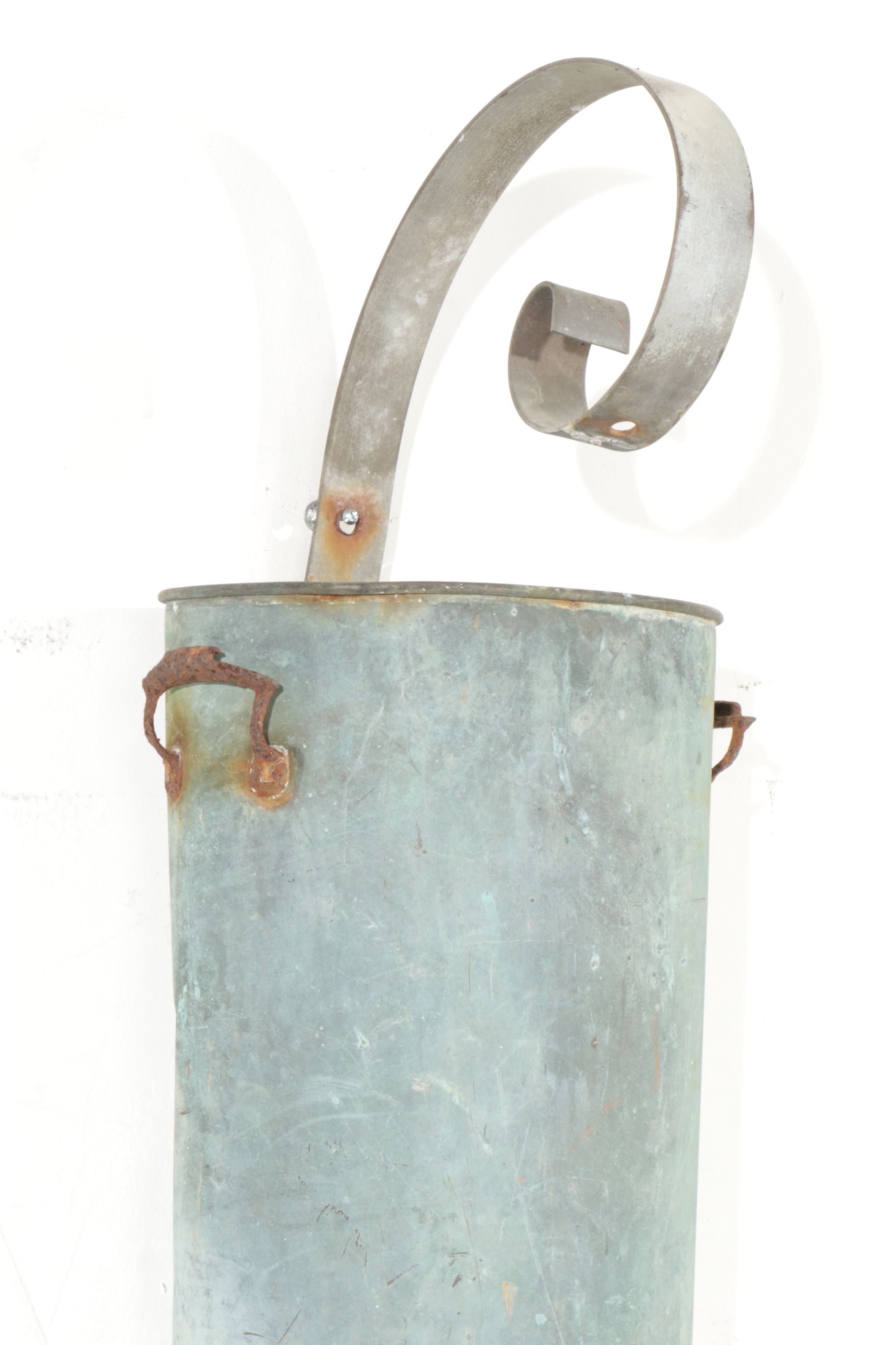 Metal Wall Pocket Converted from Farm Wall Vessel