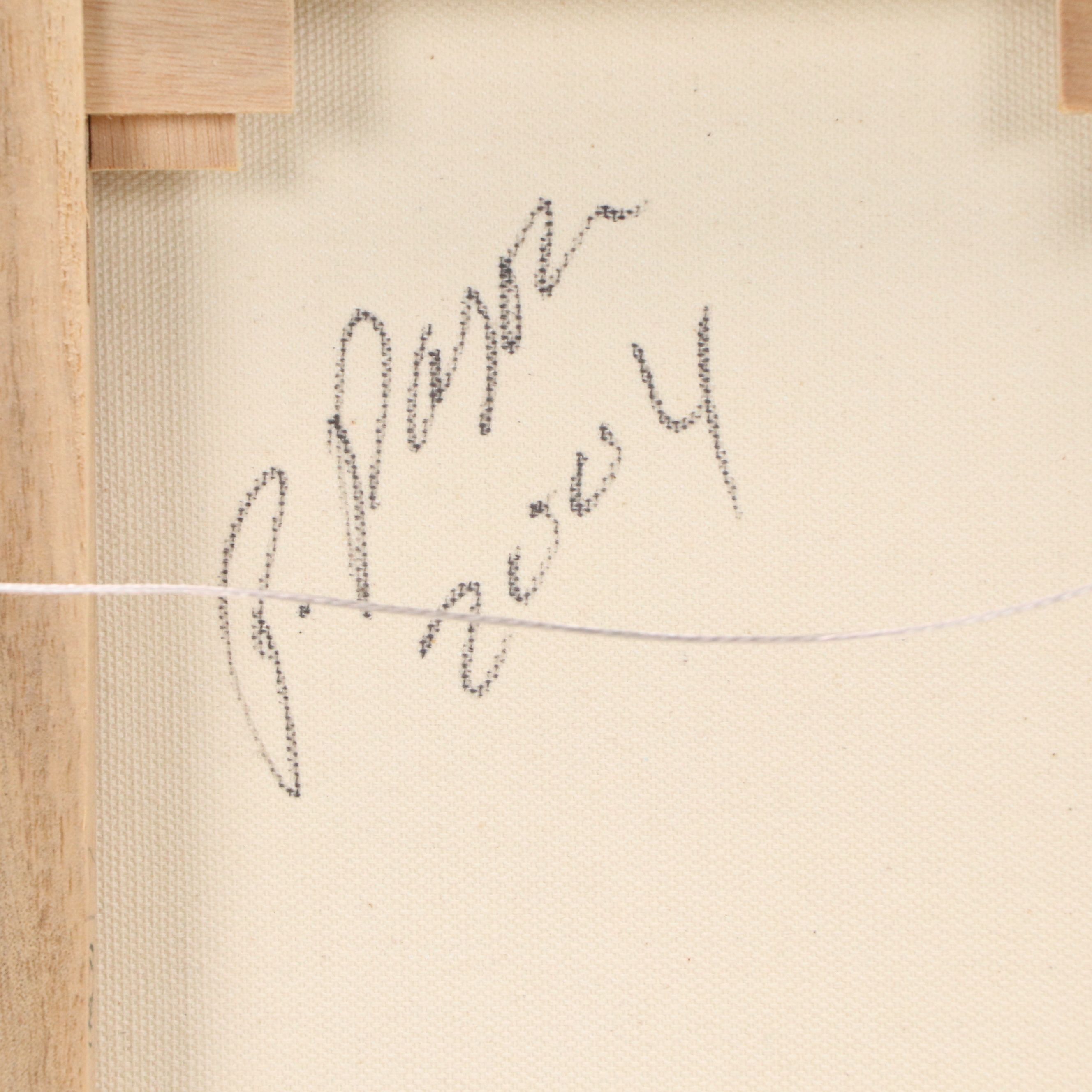 P. Pagayon Oil Painting of Orange Cat, 2004