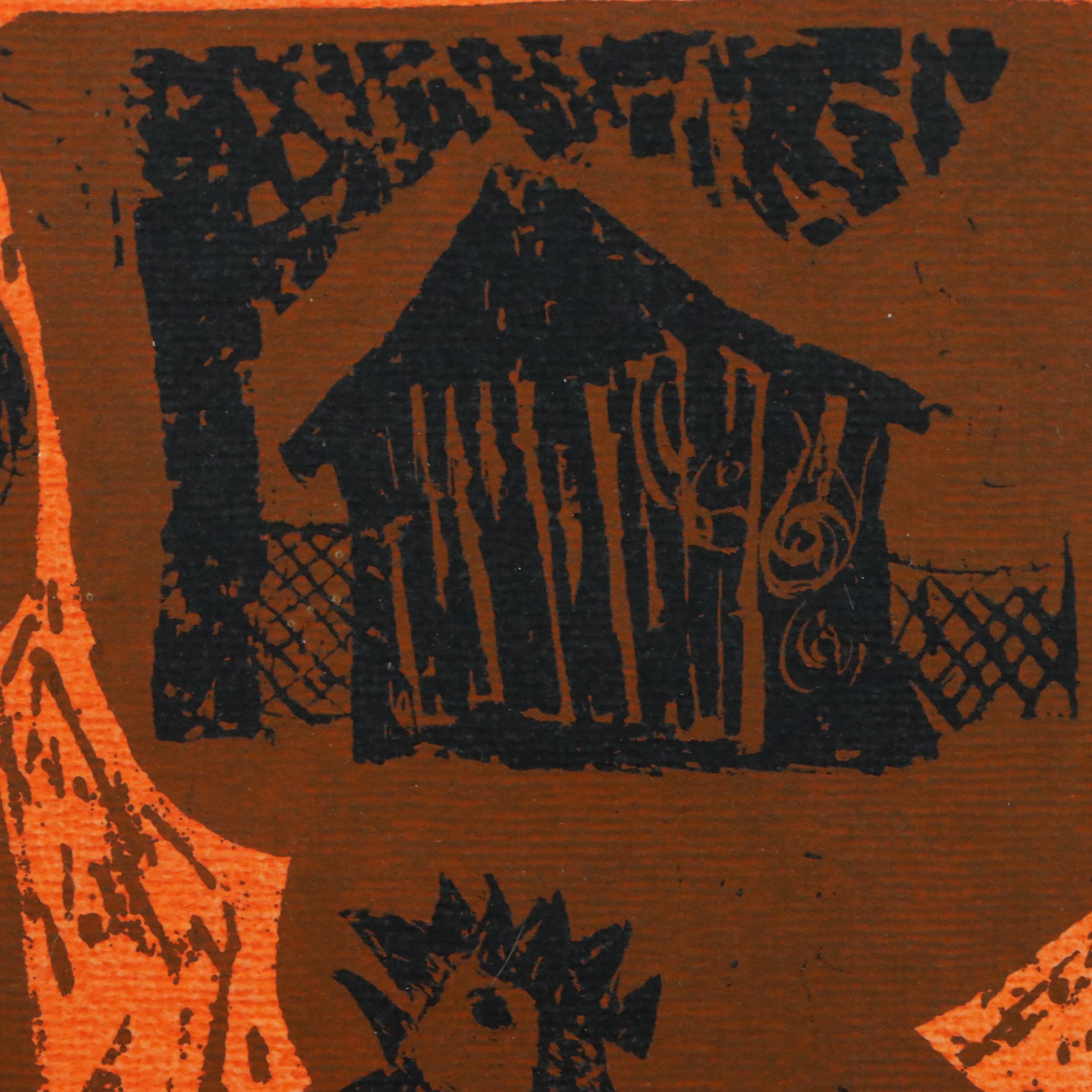 David Weidman Silkscreen on Paper "Children & Pet," 20th Century