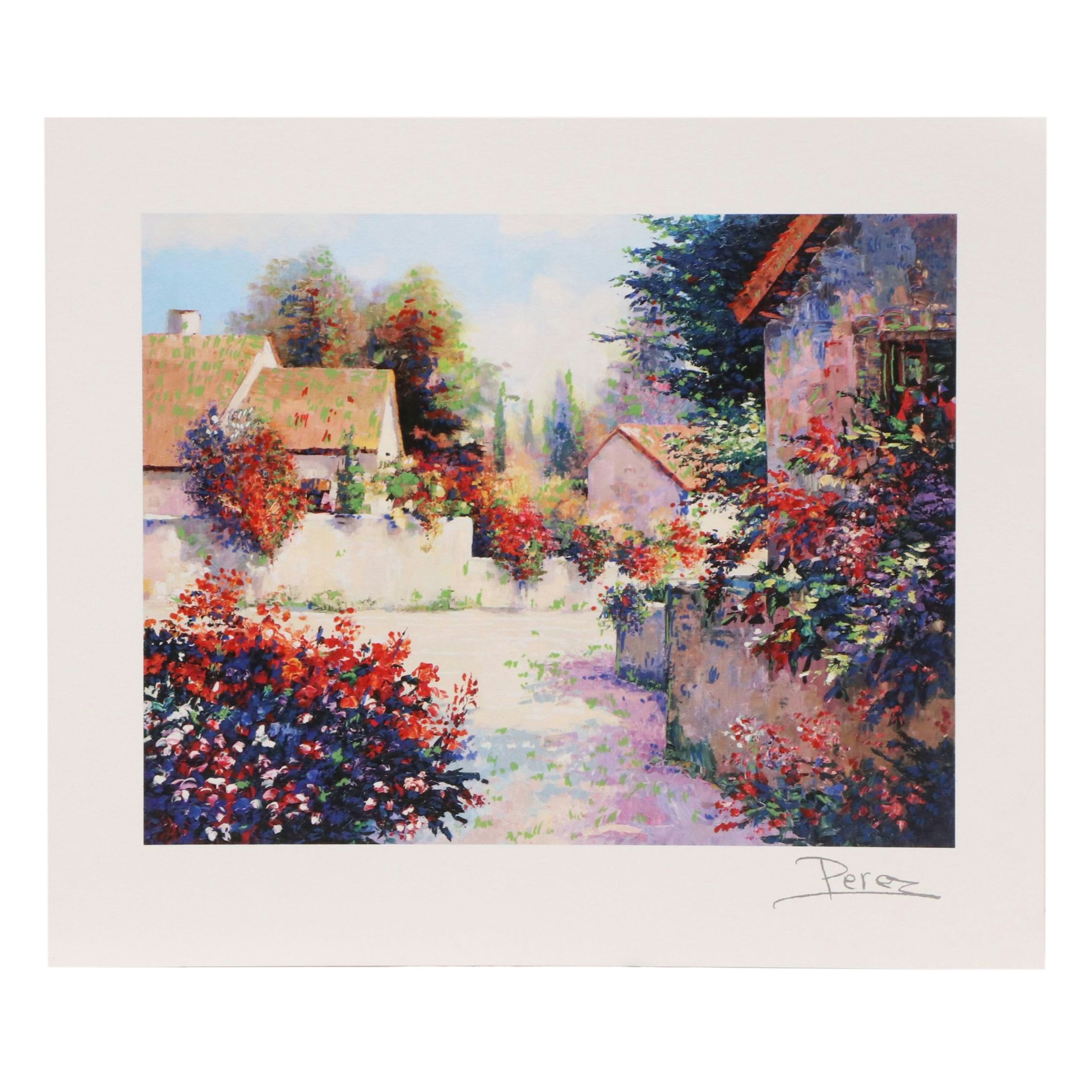 Alex Perez Seriolithographs Including "Lavender in Provence," 2002