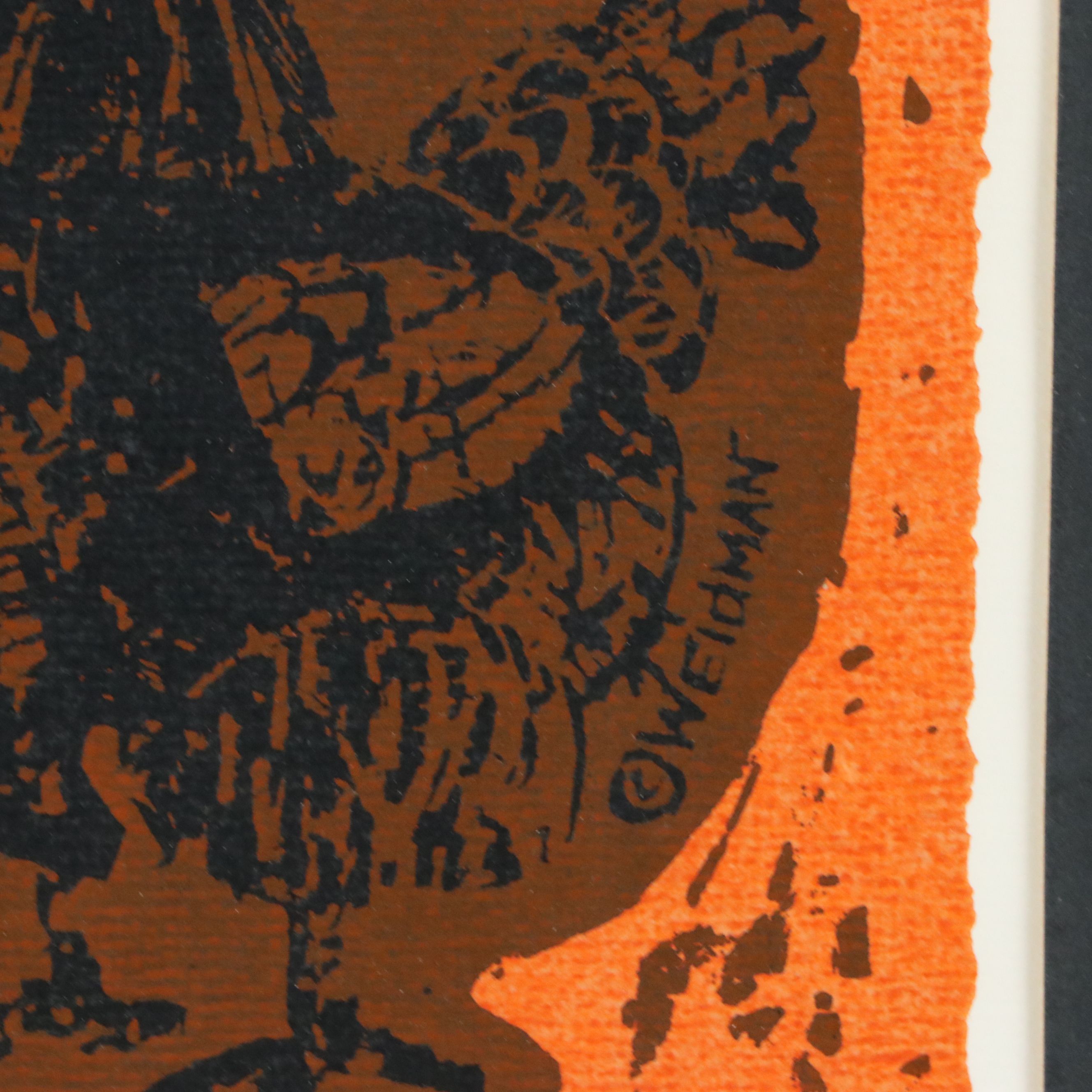 David Weidman Silkscreen on Paper "Children & Pet," 20th Century