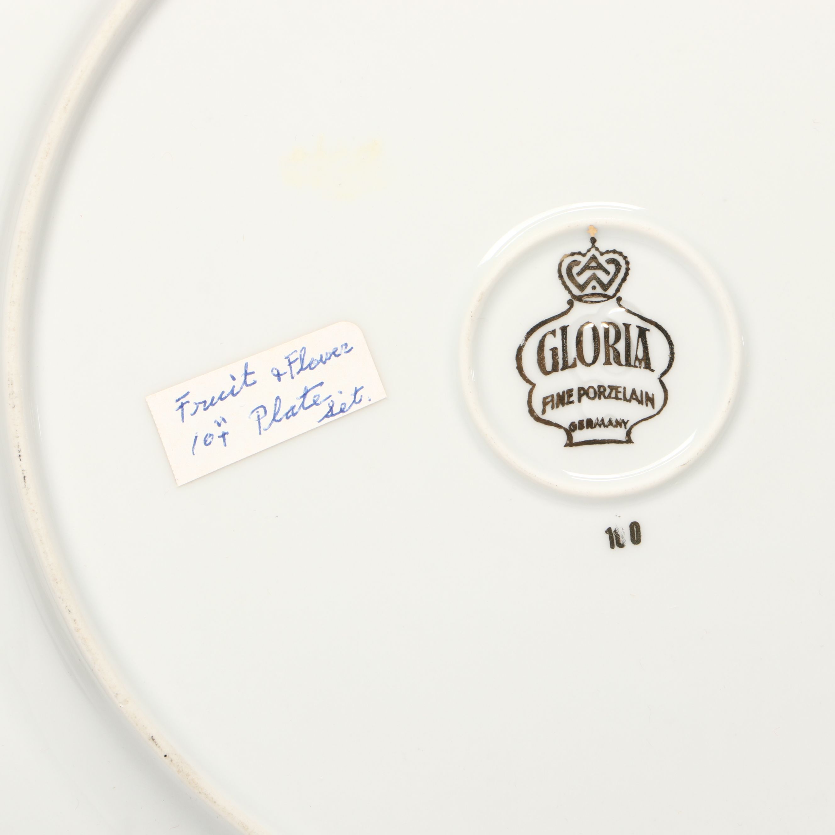 Sunshine Biscuits White House Tin with Limoges and Gloria Porcelain Plates