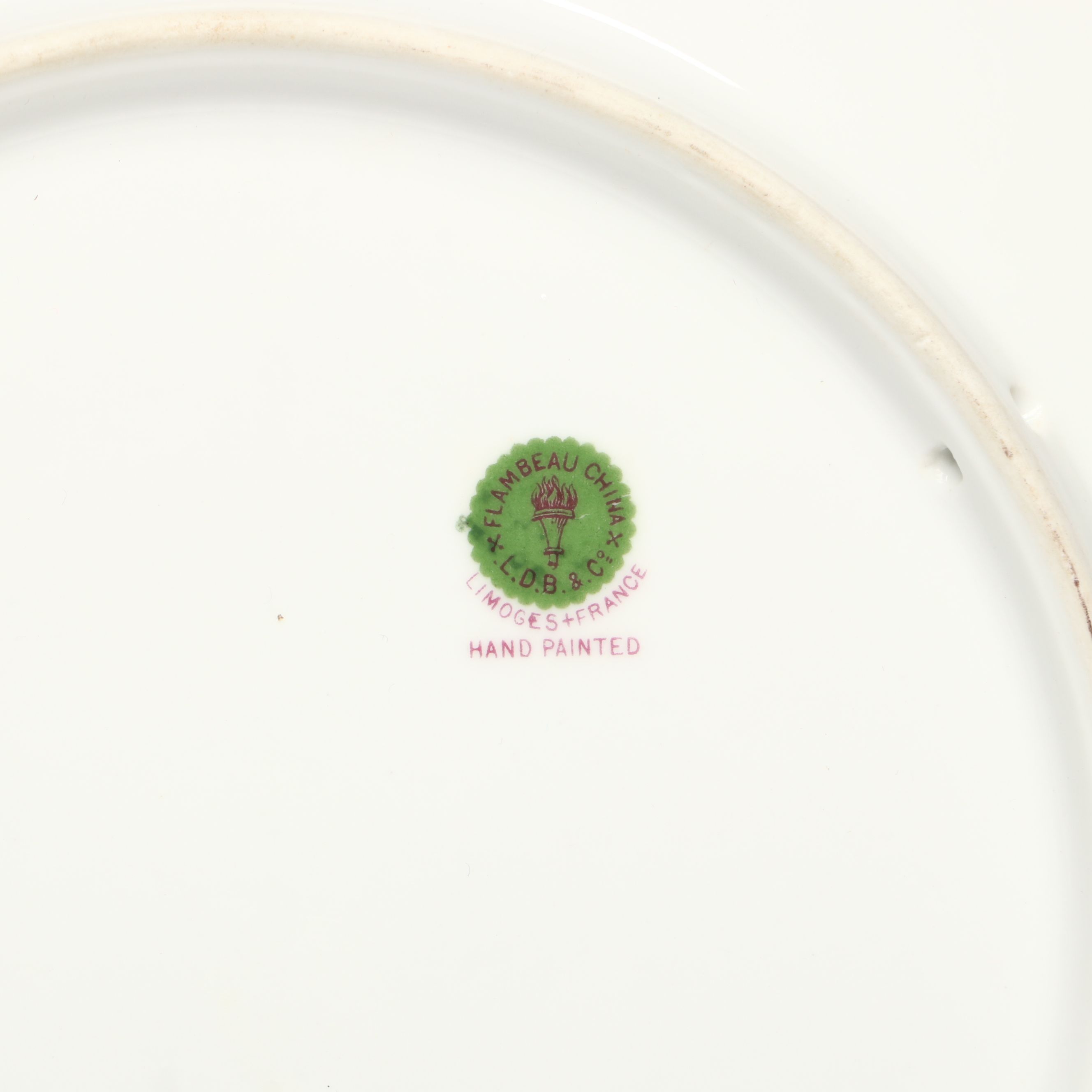 Sunshine Biscuits White House Tin with Limoges and Gloria Porcelain Plates